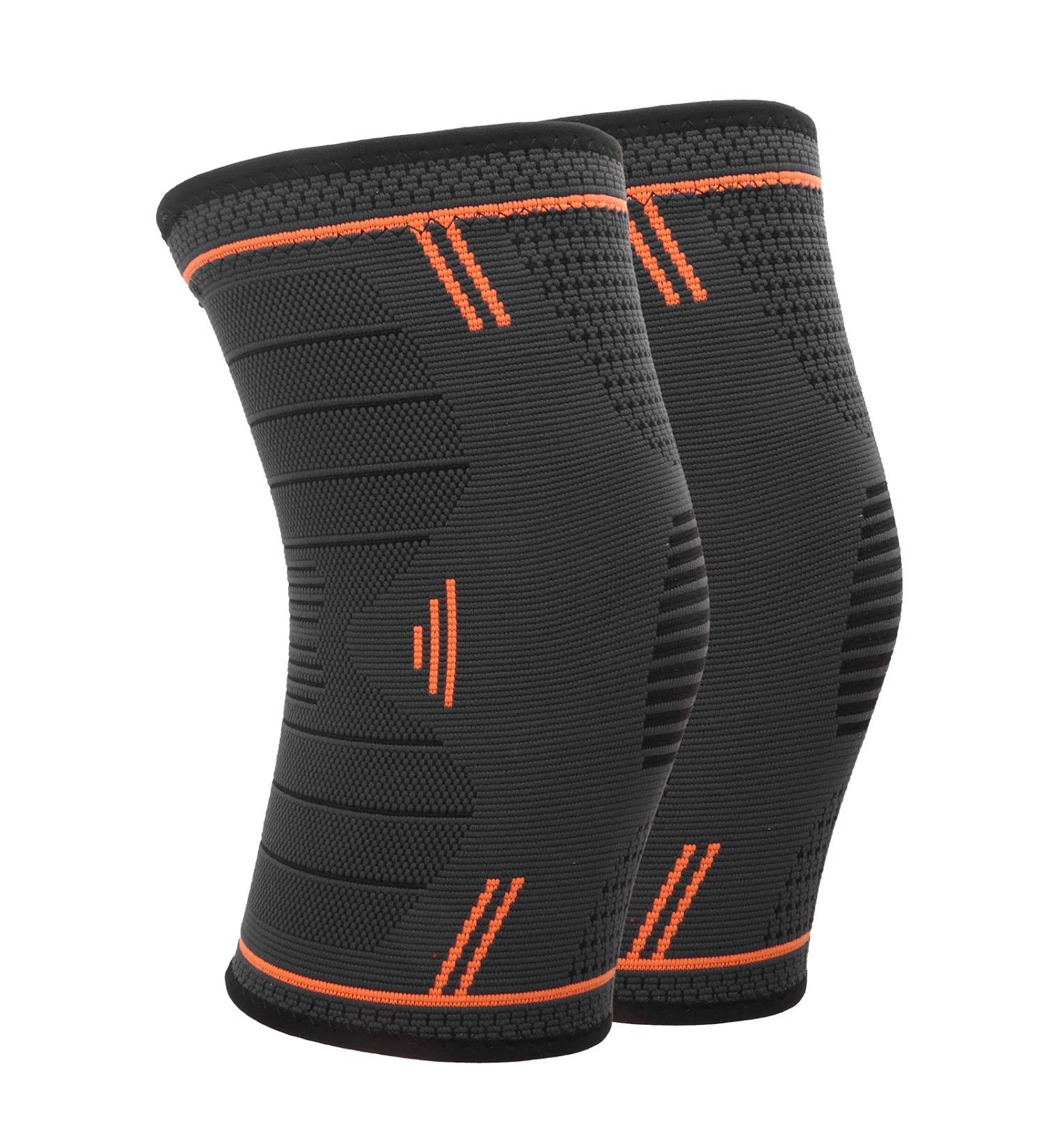 Knee Compression Sleeve & Sport Knee Brace All-Around Protection for Men | Outdoor Activity Orange - Buy Online on GoSupps.com