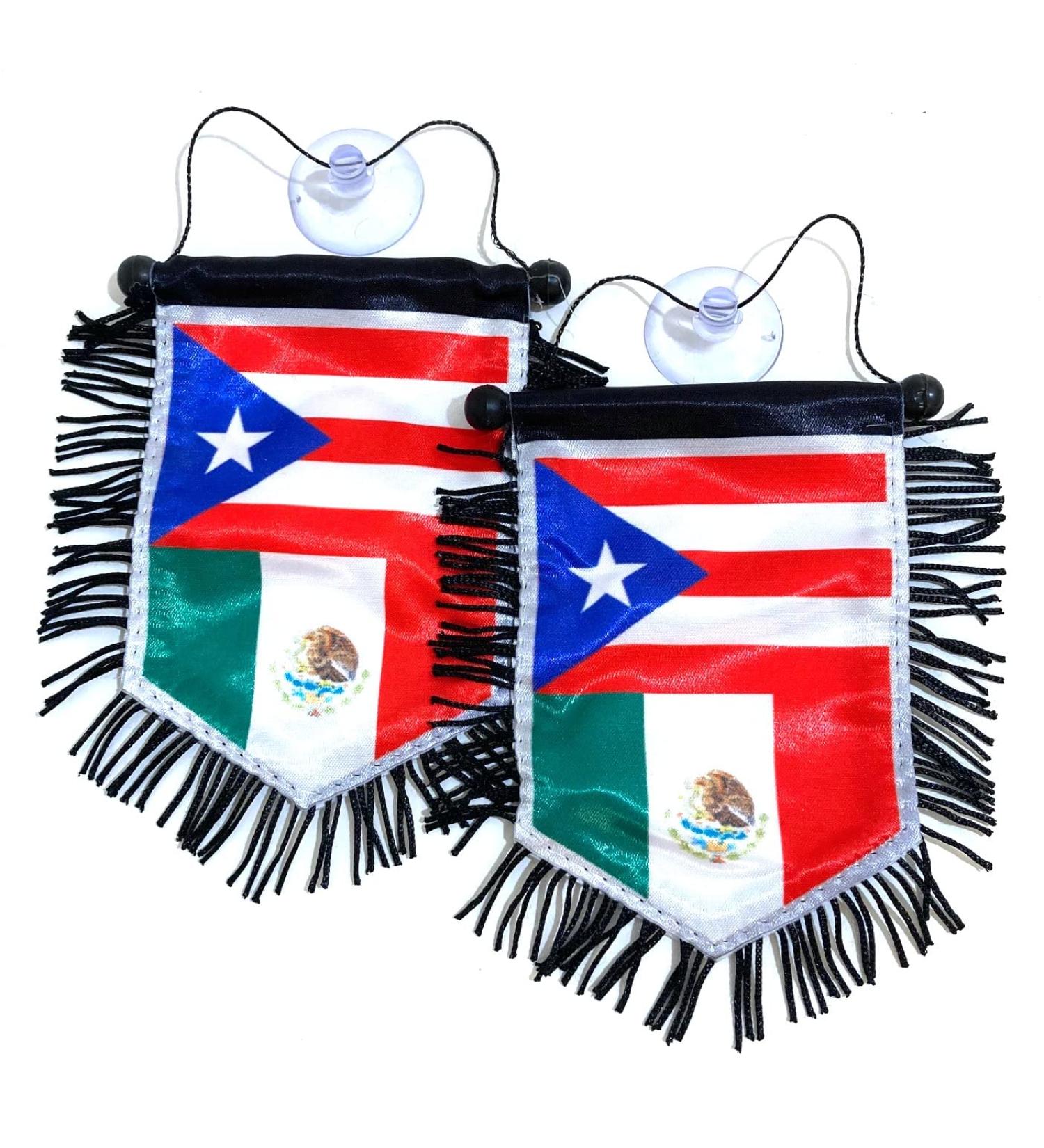 Mexico Mexican flags & Puerto Rico Rican flags for cars homes Family Love - Buy Online on GoSupps.com