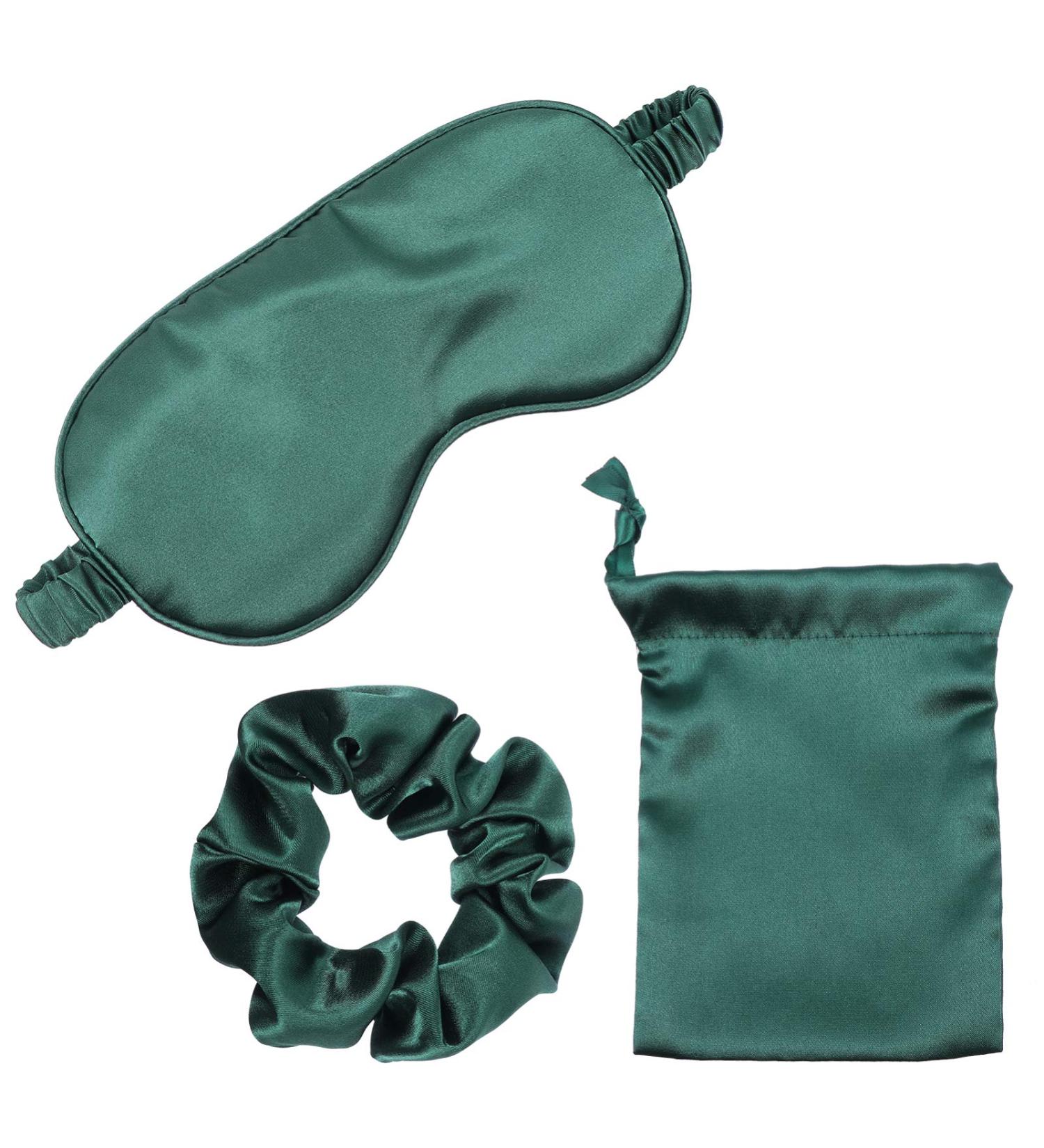 EXCEART Silk Sleep Mask Set - Comfortable Eye Patch & Hair Tie for Travel | Satin Eye Cover & Blindfold for Sleeping - Buy Online on GoSupps.com