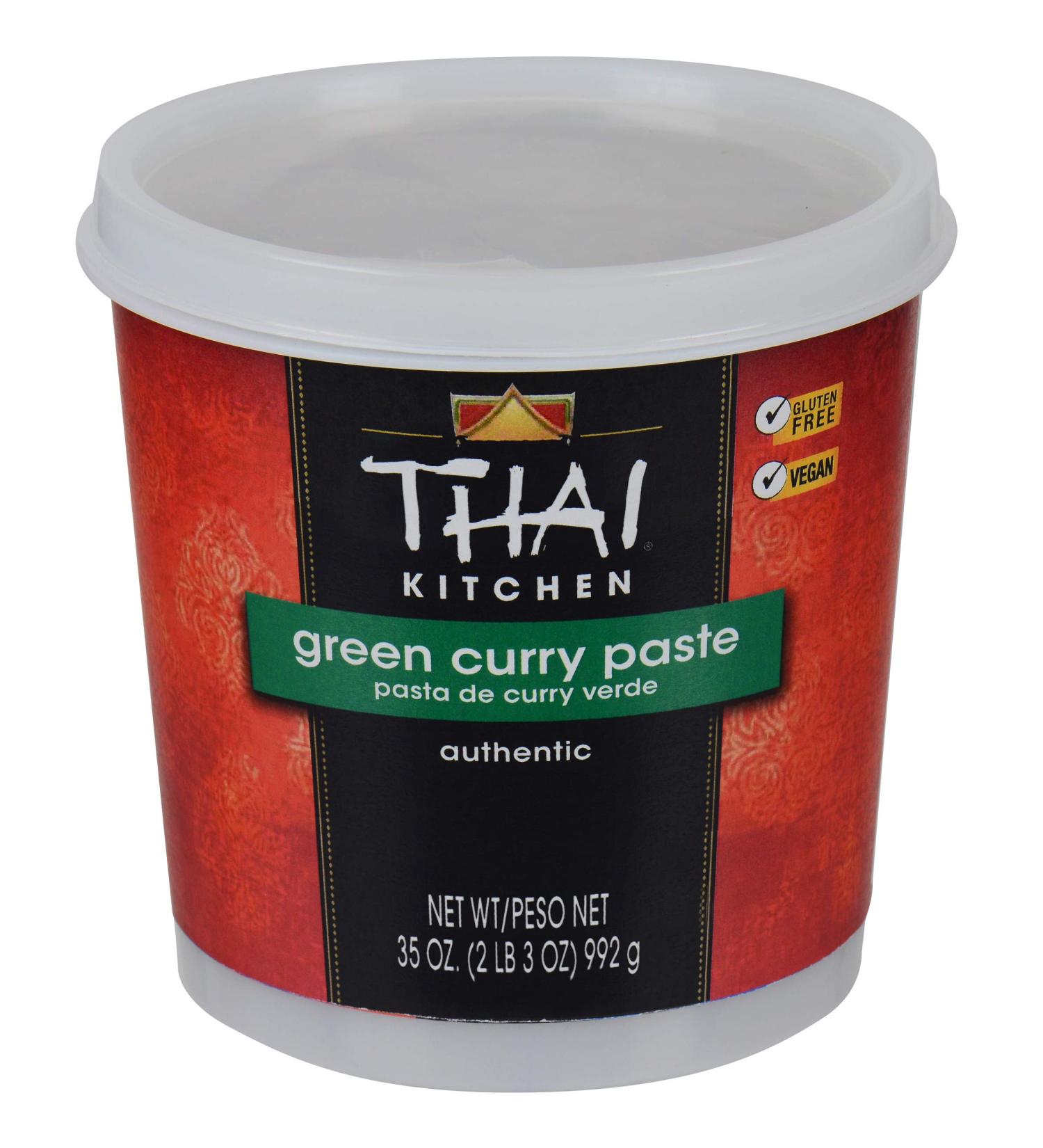 Thai Kitchen Green Curry Paste 35 oz - One 35 Ounce Tub of Bulk Thai Green Curry Paste Perfect for Vegetables Soup Bases Rice and More - Buy Online on GoSupps.com