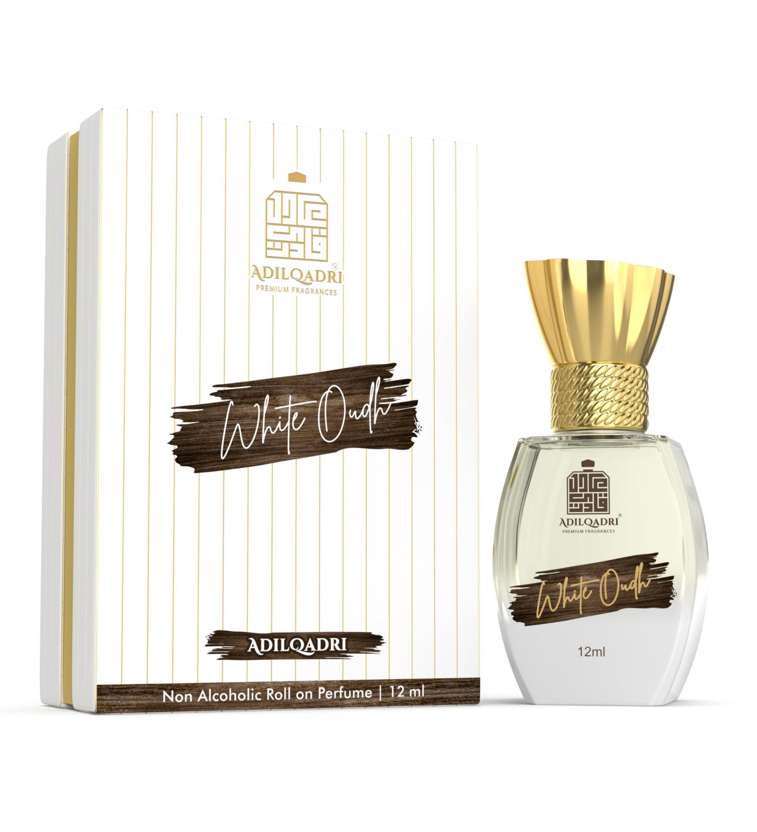 Adilqadri White Oudh Strong Masculine Non Alcoholic Roll-on Attar Perfume Long Lasting Fragrance Natural Distiled for All Occasions (White Oudh 12 Ml/0.4 Fl Oz) - Buy Online on GoSupps.com