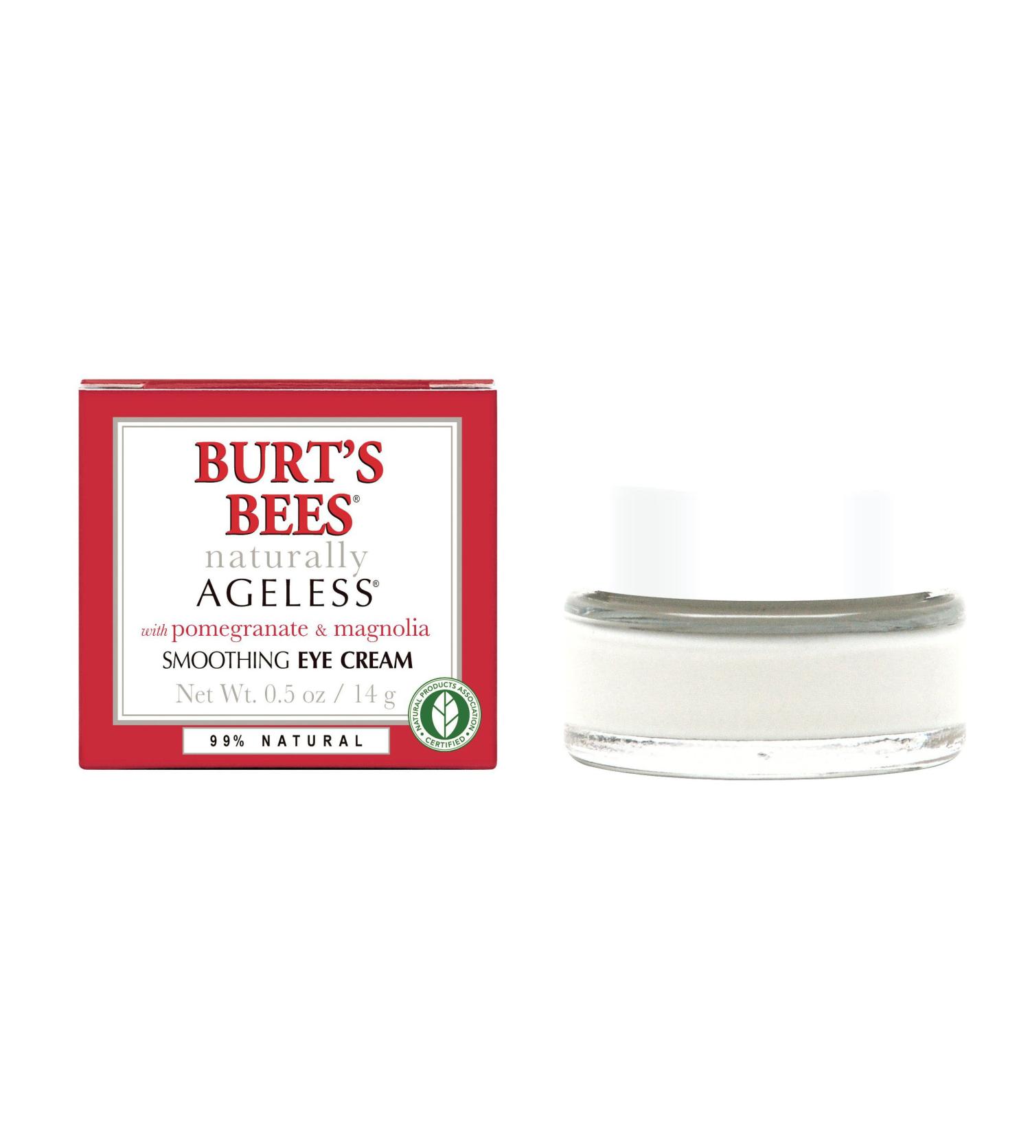 Burt's Bees Naturally Ageless Line Smoothing Eye Cream 0.5 oz - Achieve Youthful Eyes Naturally - Buy Online on GoSupps.com