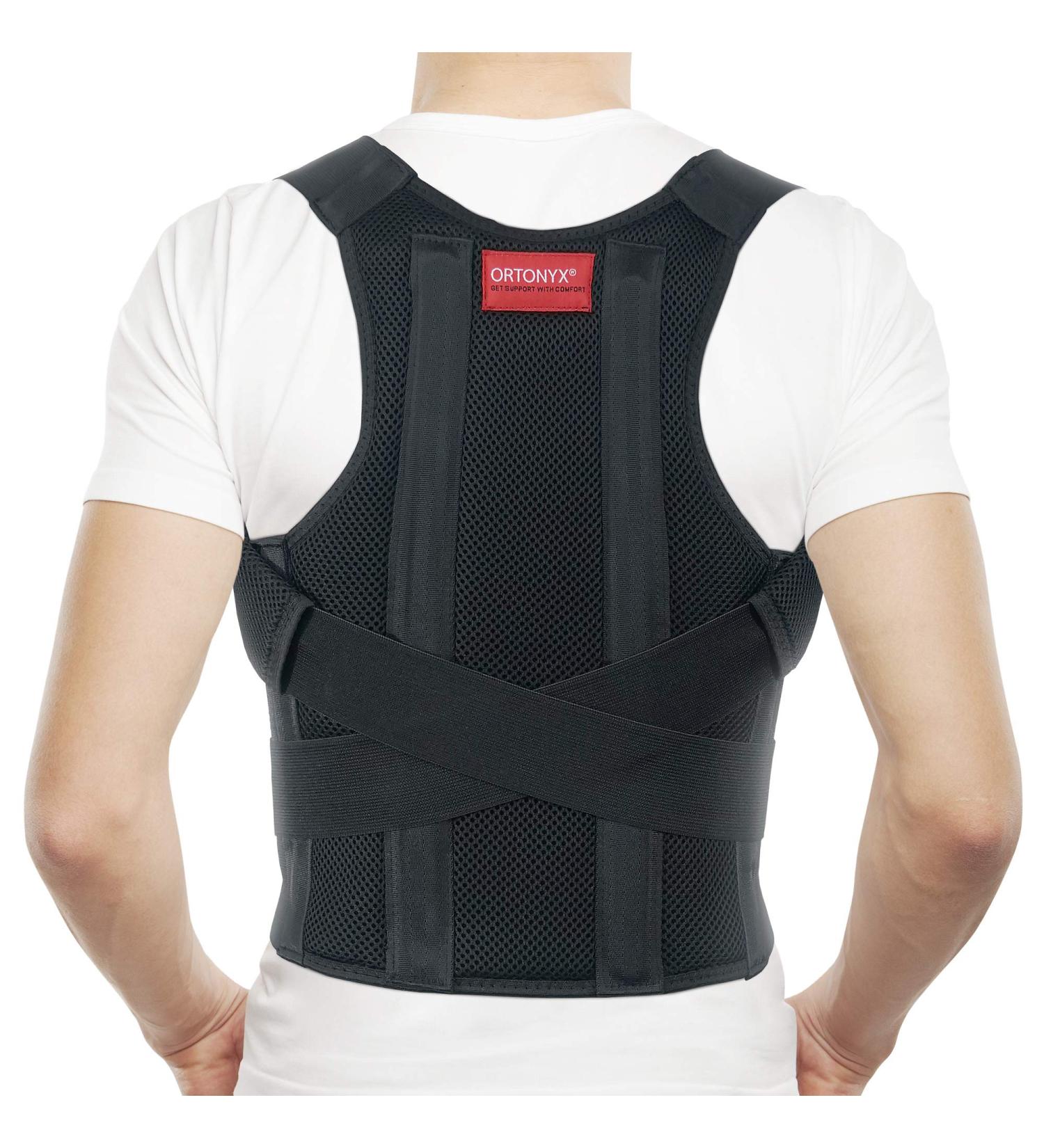 ORTONYX Comfort Posture Corrector Back Brace - Fully Adjustable for Men and Women - XX-Large - Black - Buy Online on GoSupps.com