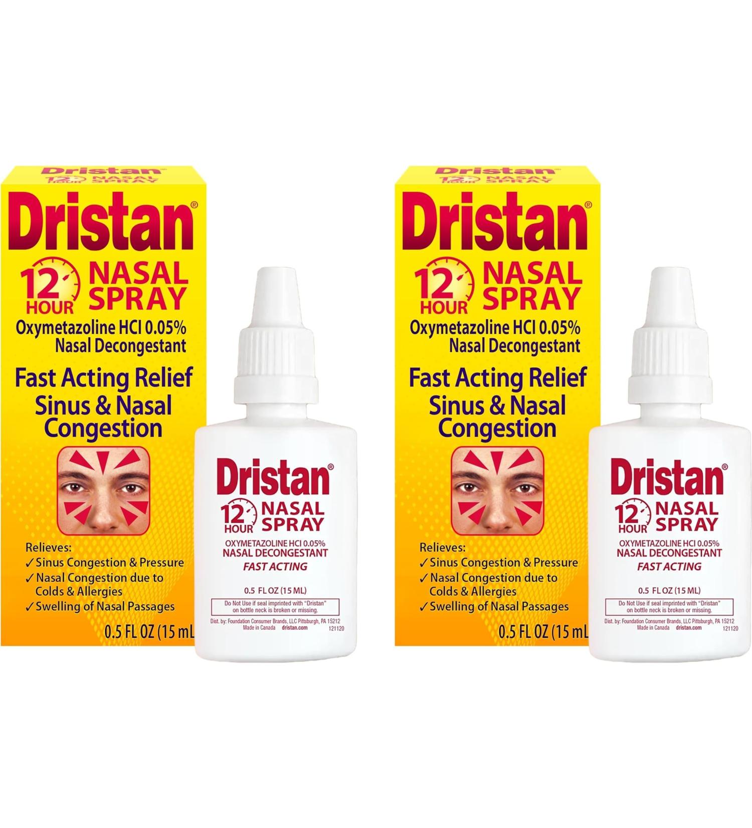 Dristan Nasal Spray 0.5oz (Pack of 2) - Buy Online on GoSupps.com