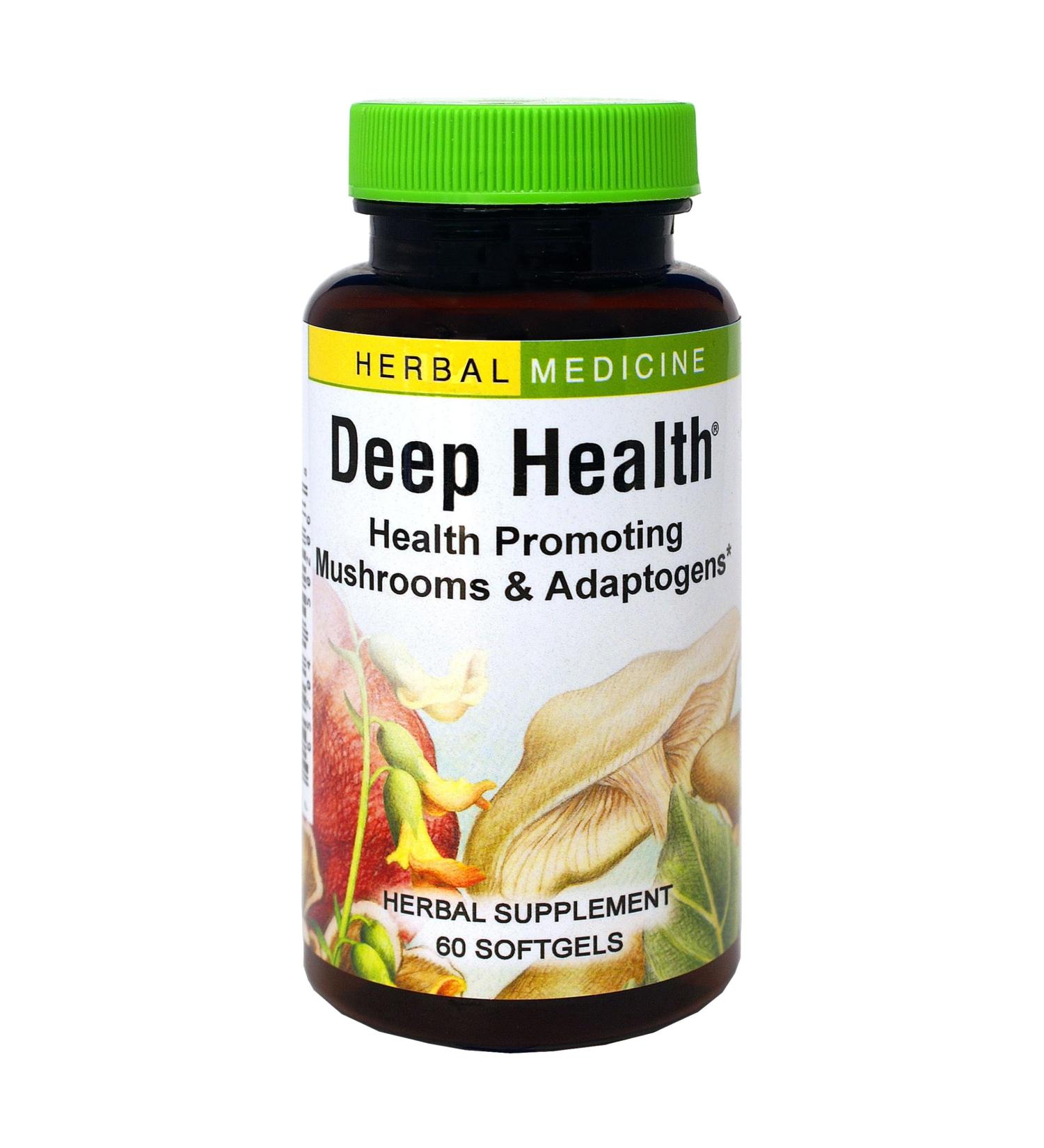 Herbs Etc. Deep Health - Daily Use Adaptogen Supplement - Aids Immune Health & Energy - with Reishi Mushroom - 60 Softgels (60 Servings) 60 Count (Pack of 1) - Buy Online on GoSupps.com