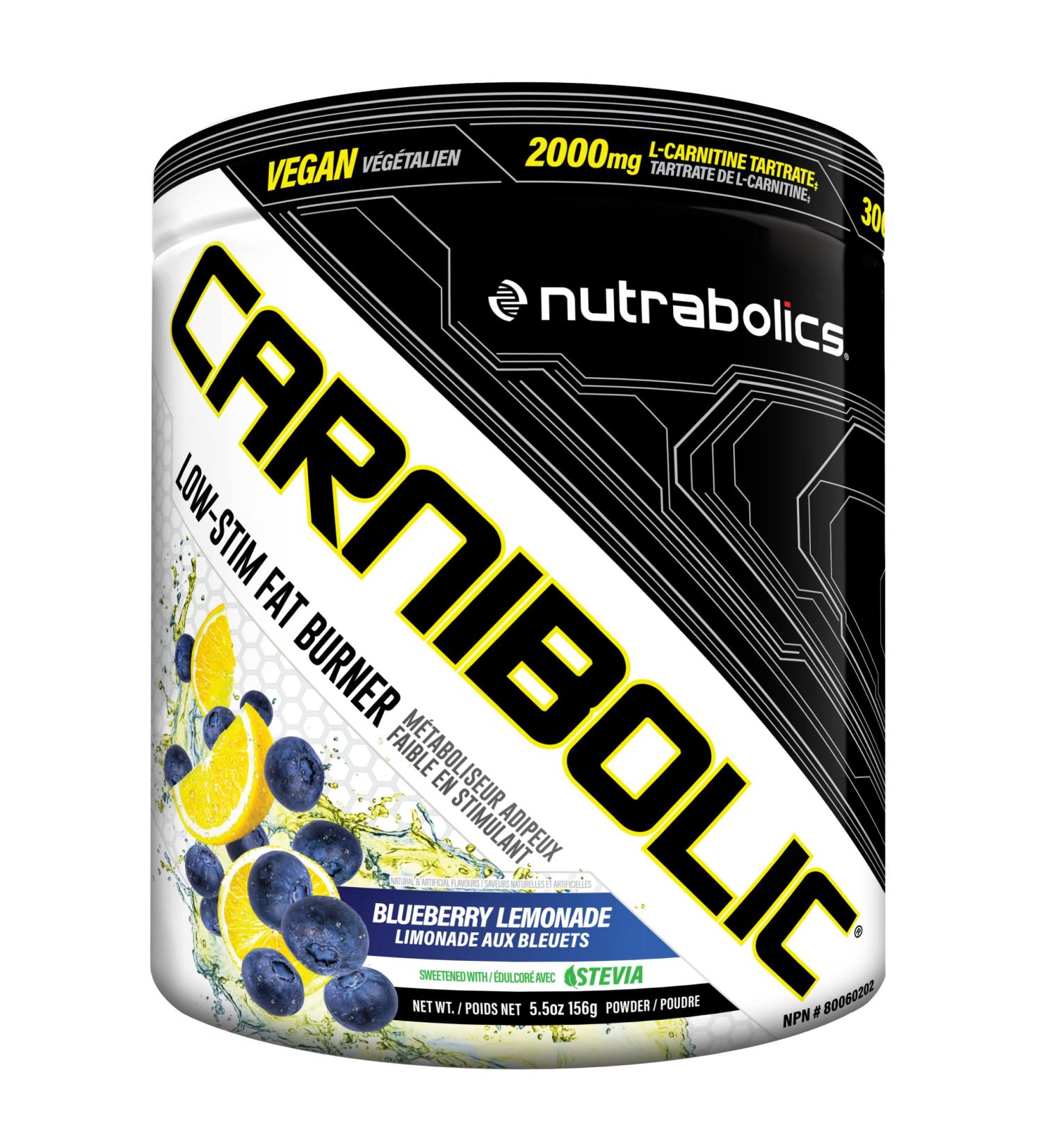 Carnibolic Blueberry Lemonade 30 serv - low stim fat burner - appetite suppressant Blueberry Lemonade 5.5 Ounce (Pack of 1)