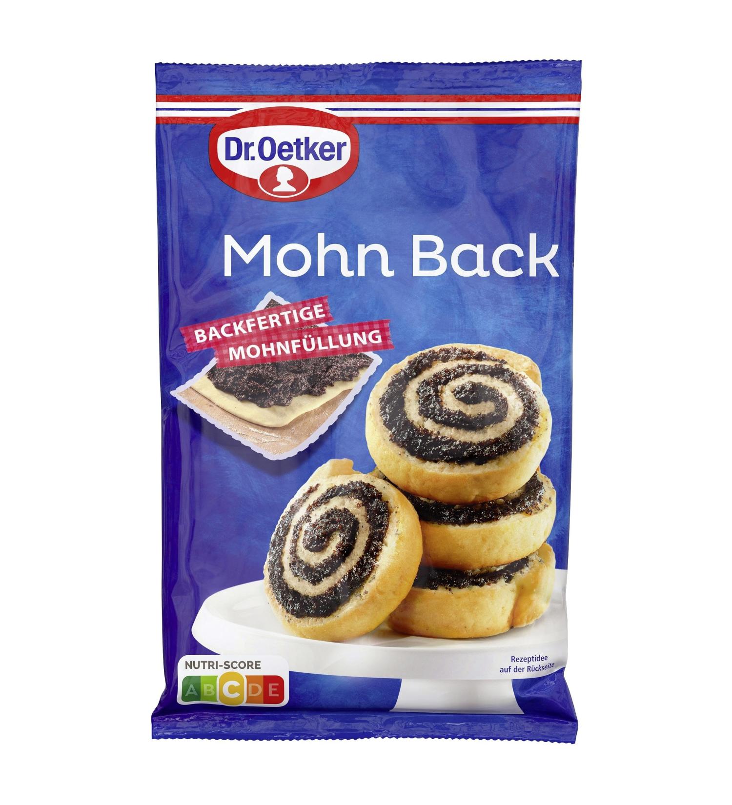 Dr. Oetker Mohn Back 4 Pack - Vegan Blue Poppy Seed Filling for Cakes & Desserts (4 x 250g) | International Shipping Available - Buy Online on GoSupps.com