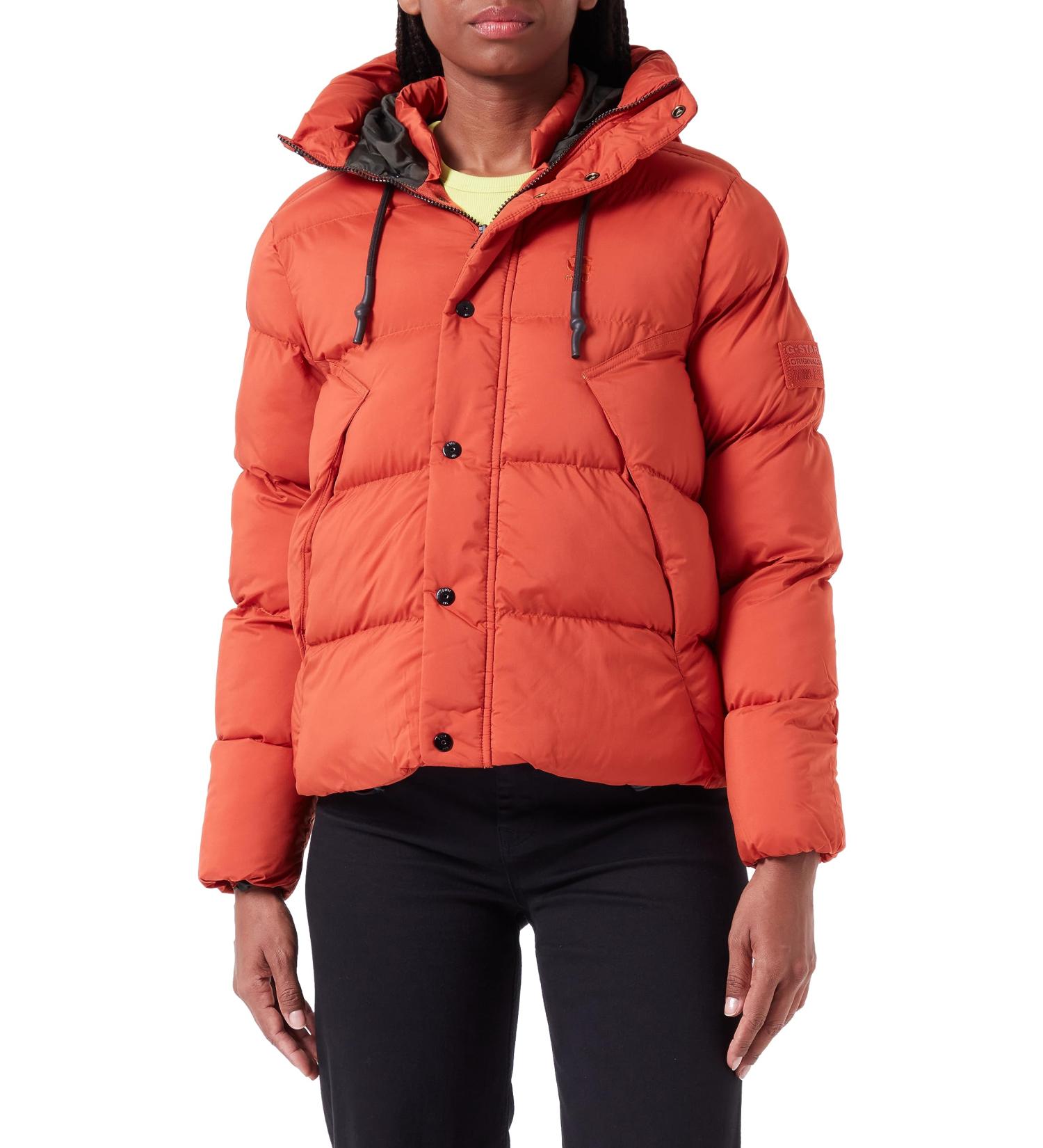 G-STAR RAW Women's Whistler Short Puffer Wmn Jackets S Orange (rooibos tea D23534-D199-G052) - Buy Online on GoSupps.com