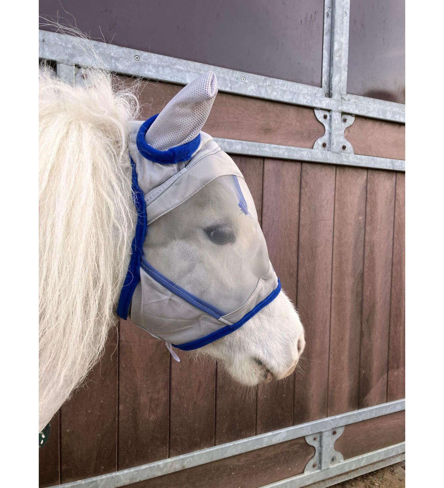 Ruggles Shetland Miniature Section A Fly Mask | Horse & Pony Eye Protection Mini Small & Large | Fleece Lined (Shetland S-Without Nose) - Buy Online on GoSupps.com