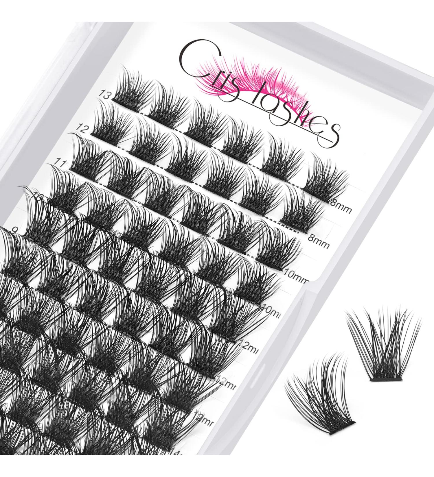 78pcs Crislashes DIY Individual Lashes D Curl Mix 8-16mm - Reusable, Lightweight, Dramatic Look Lashes - Home Use (H-D Curl Mix 8-16mm) - Buy Online on GoSupps.com