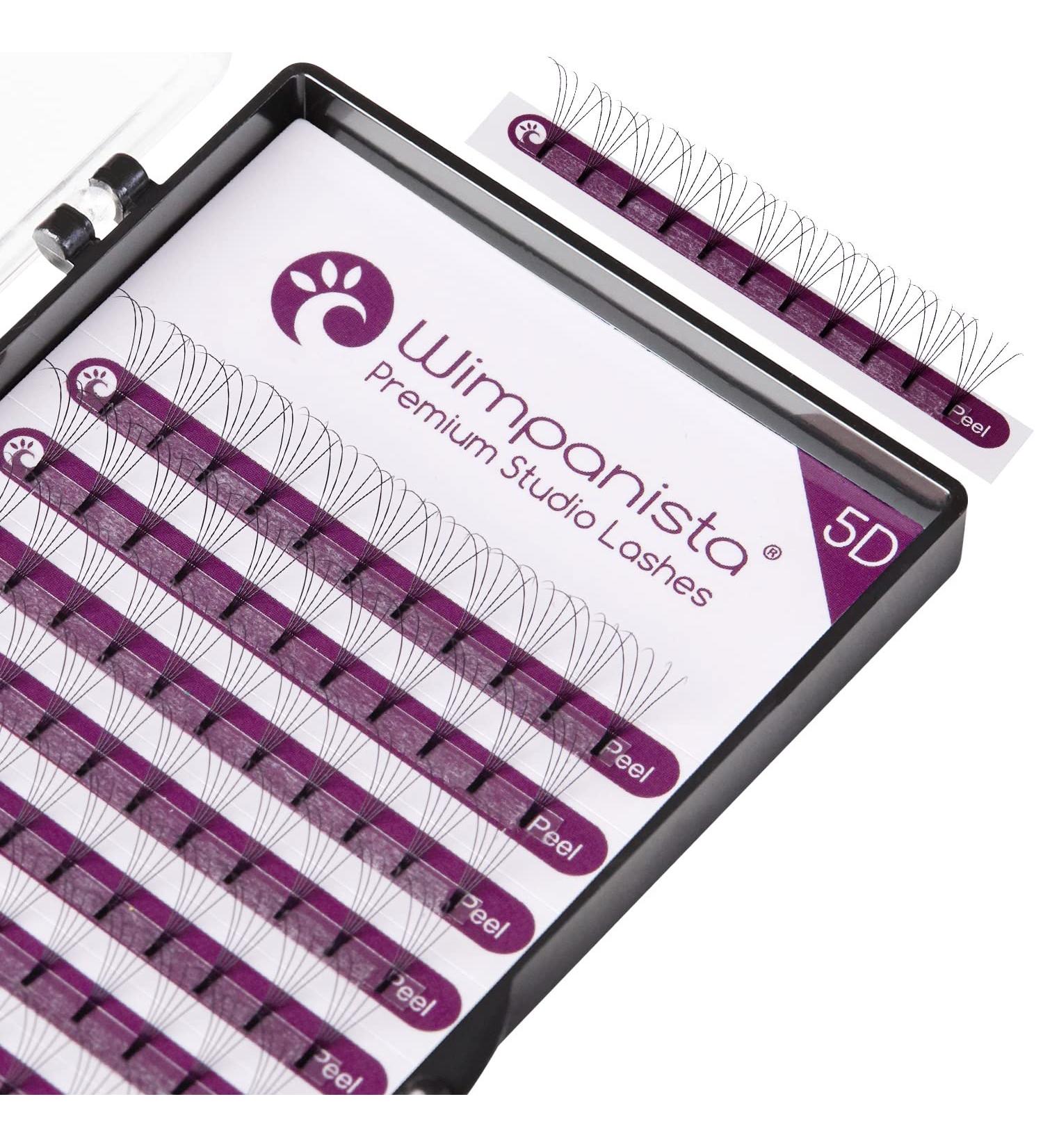 5D Volume Eyelashes C Curl | Pre-Fanned Silk Extensions 0.07mm Thickness | 12mm Length for Ultimate Volume - Buy Online on GoSupps.com