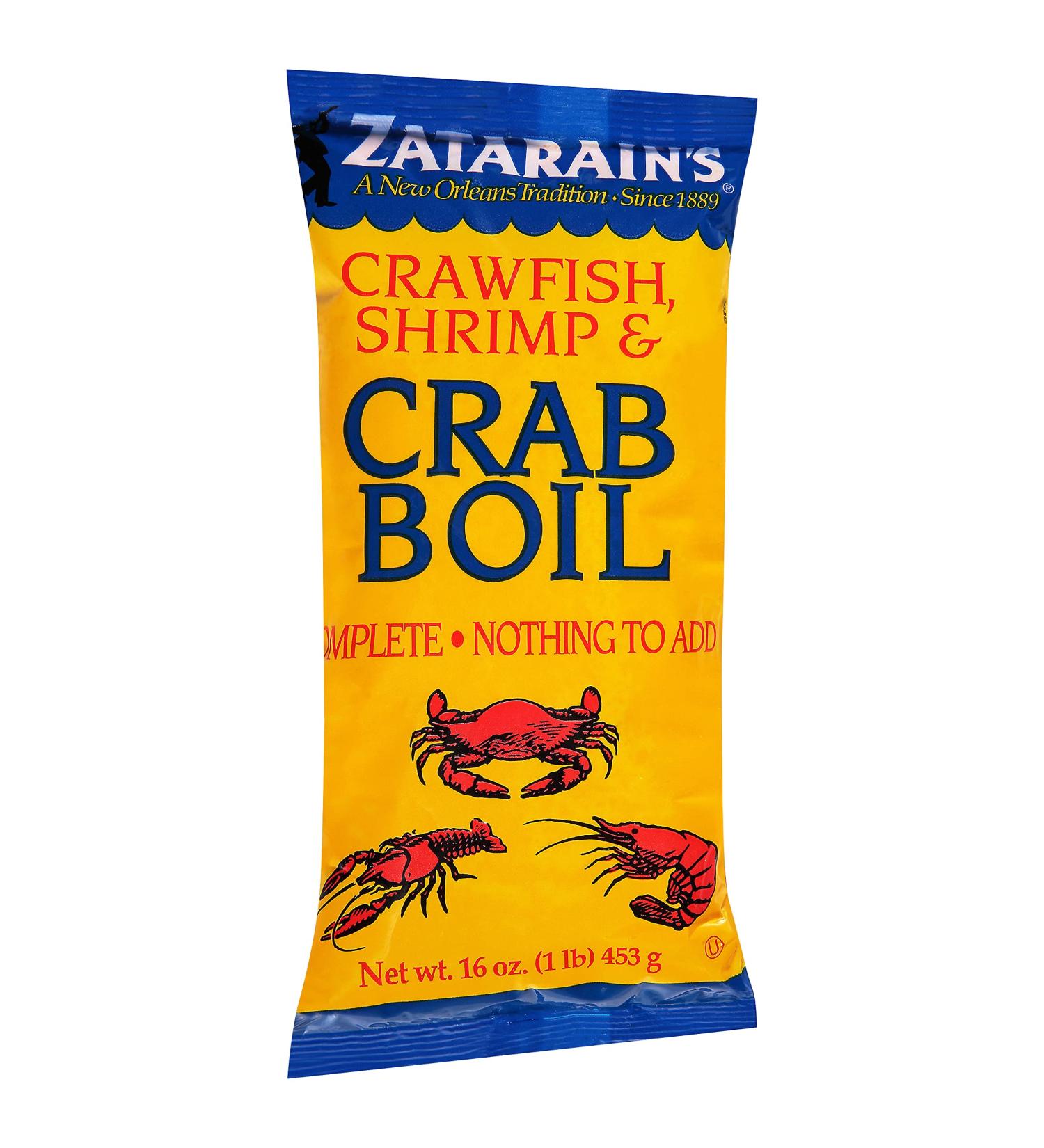Zatarain's Crawfish Shrimp Crab Boil 16 oz - 1 Pound Pack - Buy Online on GoSupps.com