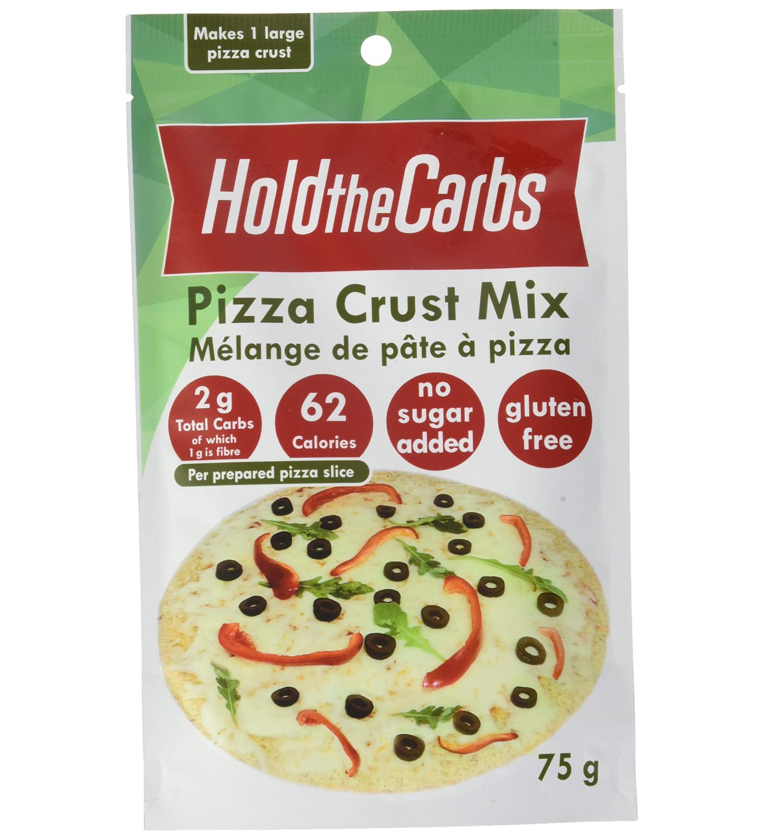 HoldTheCarbs Keto Pizza Crust Mix Low Carb Gluten-Free with Only 1g Sugar All Natural No Added Sugar & Low Calorie 75g 75 g (Pack of 1) - Buy Online on GoSupps.com