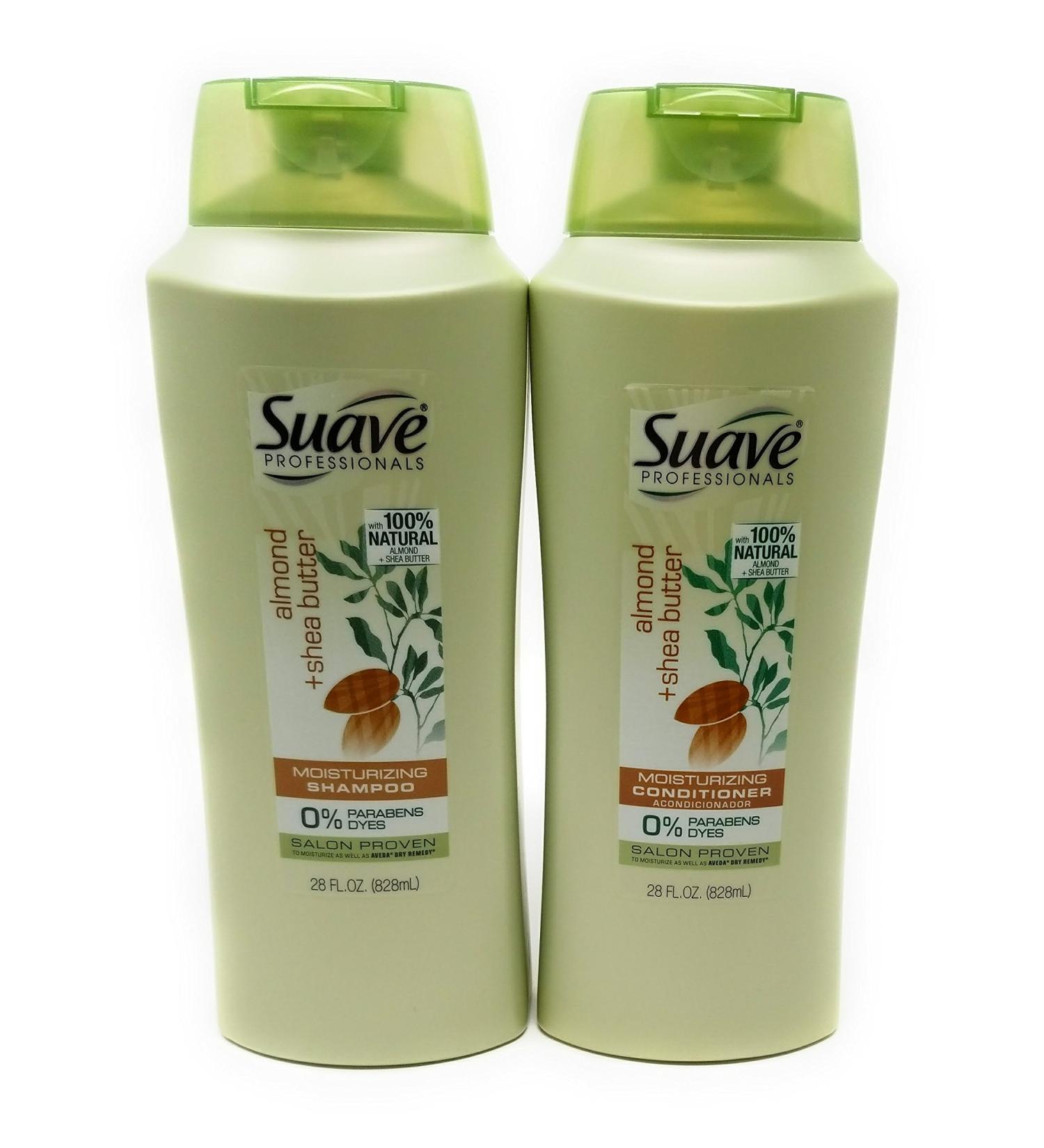 Suave Professional Almond and Shea Butter Shampoo and Conditioner 2 Pack - 28 FL OZ Each - Buy Online on GoSupps.com