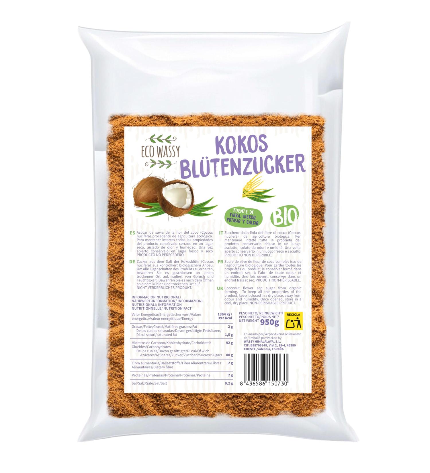 Buy Bio Coconut Blossom Sugar - Organic Gluten-Free & Low Glycemic Index | 100% Natural Vegan Sweetener - Buy Online on GoSupps.com