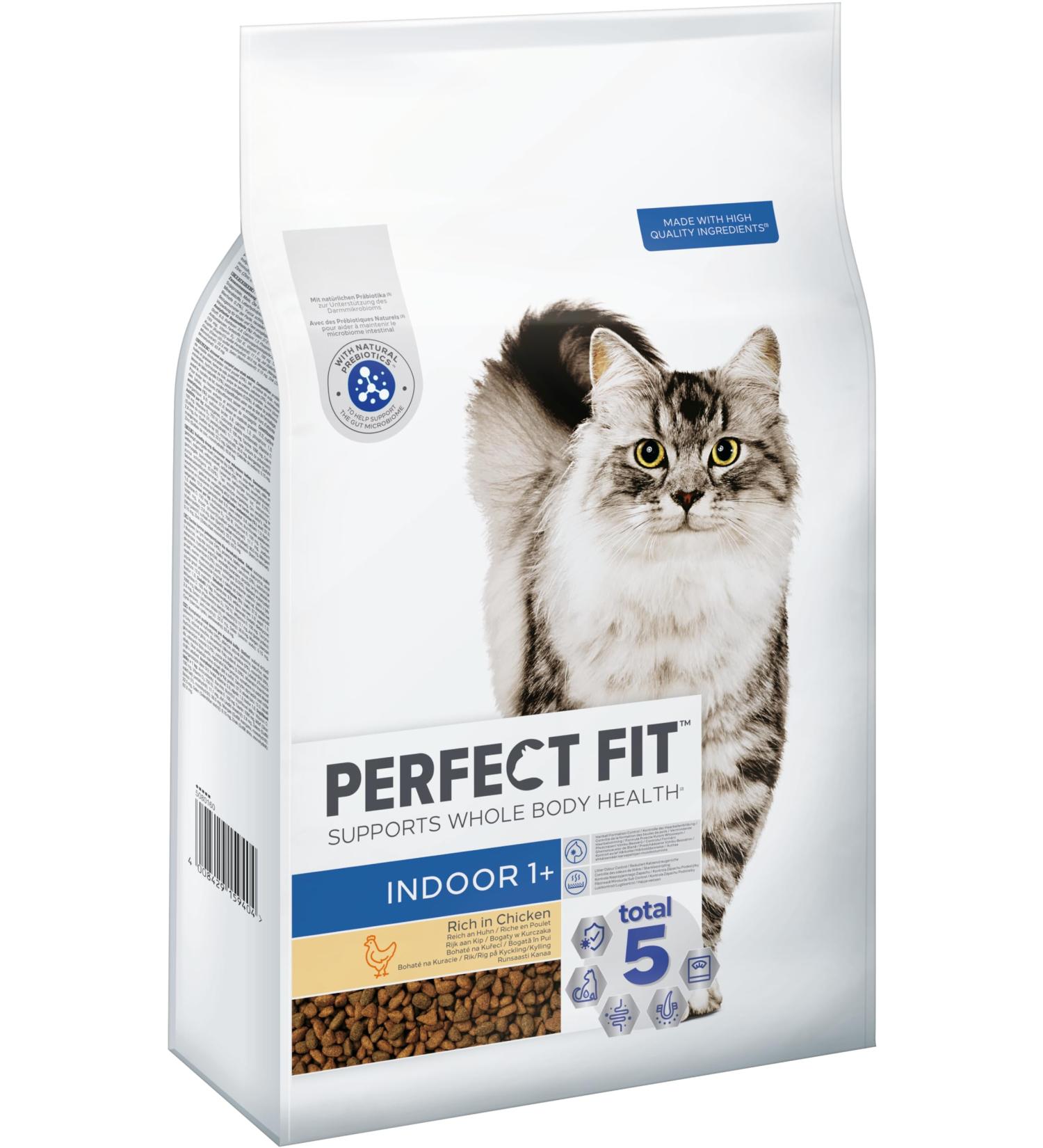 Perfect Fit Indoor Adult Dry Cat Food - Chicken 7kg | Ideal for Cats 1 Year & Older - Buy Online on GoSupps.com