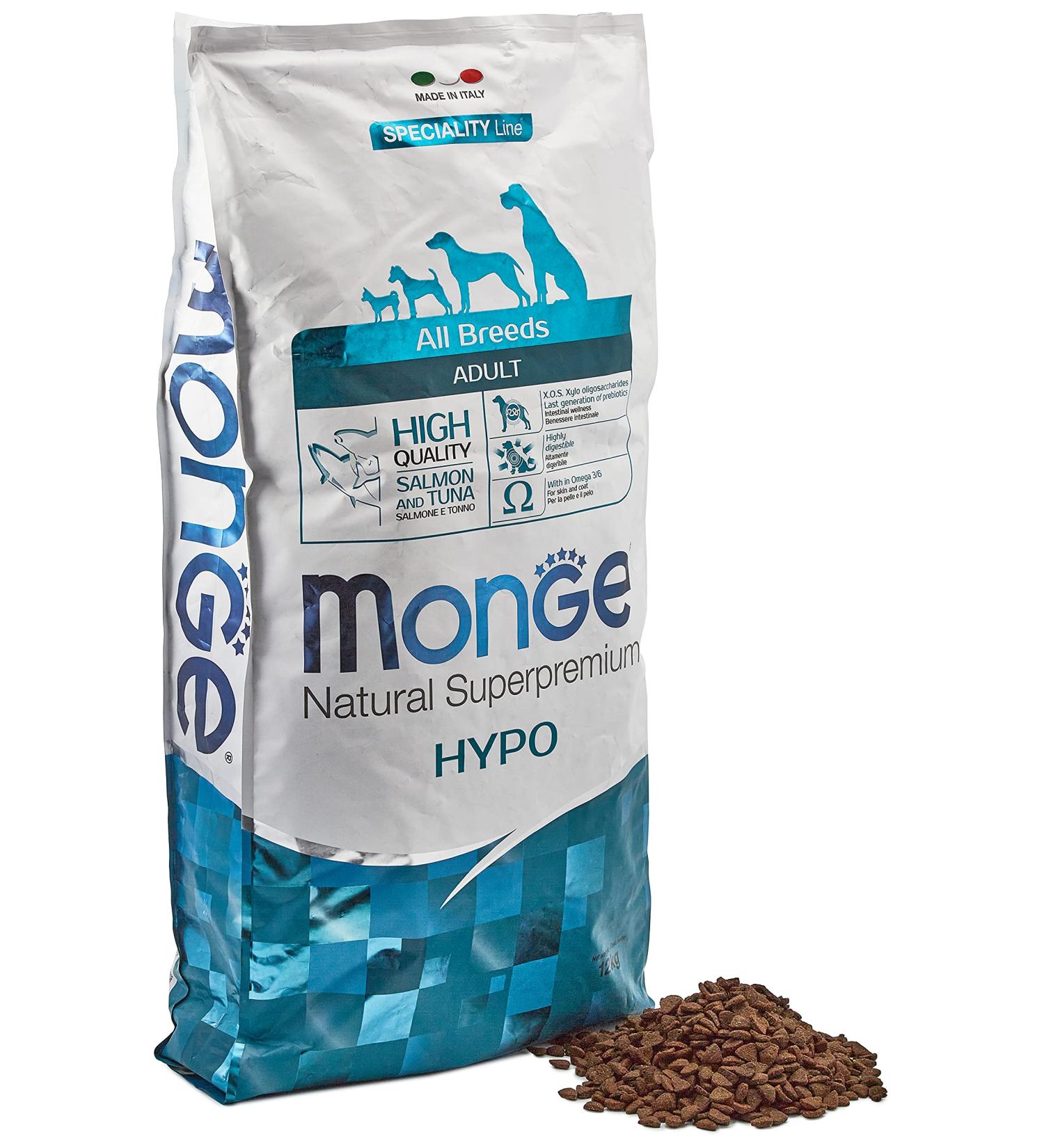 MONGE Natural SUPERPREMIUM Hypoallergenic Dog Food for Dogs - Buy Online on GoSupps.com
