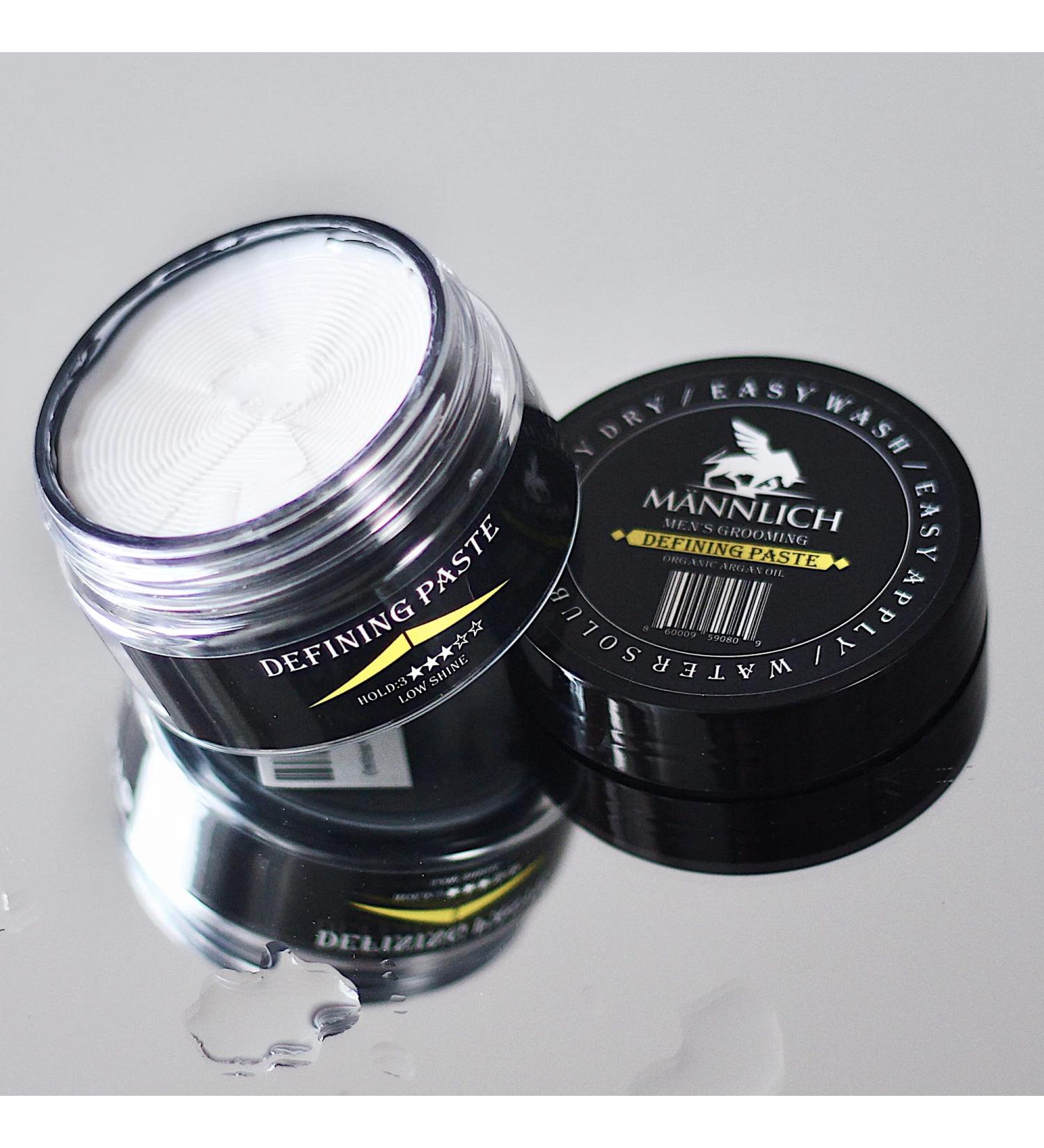 MANNLICH Hair Styling Defining Paste for Men - Long-Lasting Hold Lite Finish Easy Wash Ideal for All Hair Types - 2.4 fl. oz - Buy Online on GoSupps.com