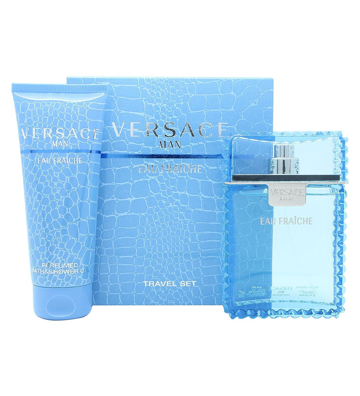 Versace Eau Fraiche 2 Pcs Set For Men: 3.4 Sp (travel Set)