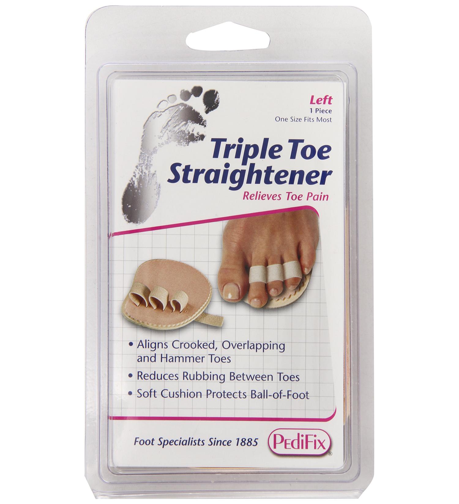 PediFix Triple Toe Straightener, Left Foot
