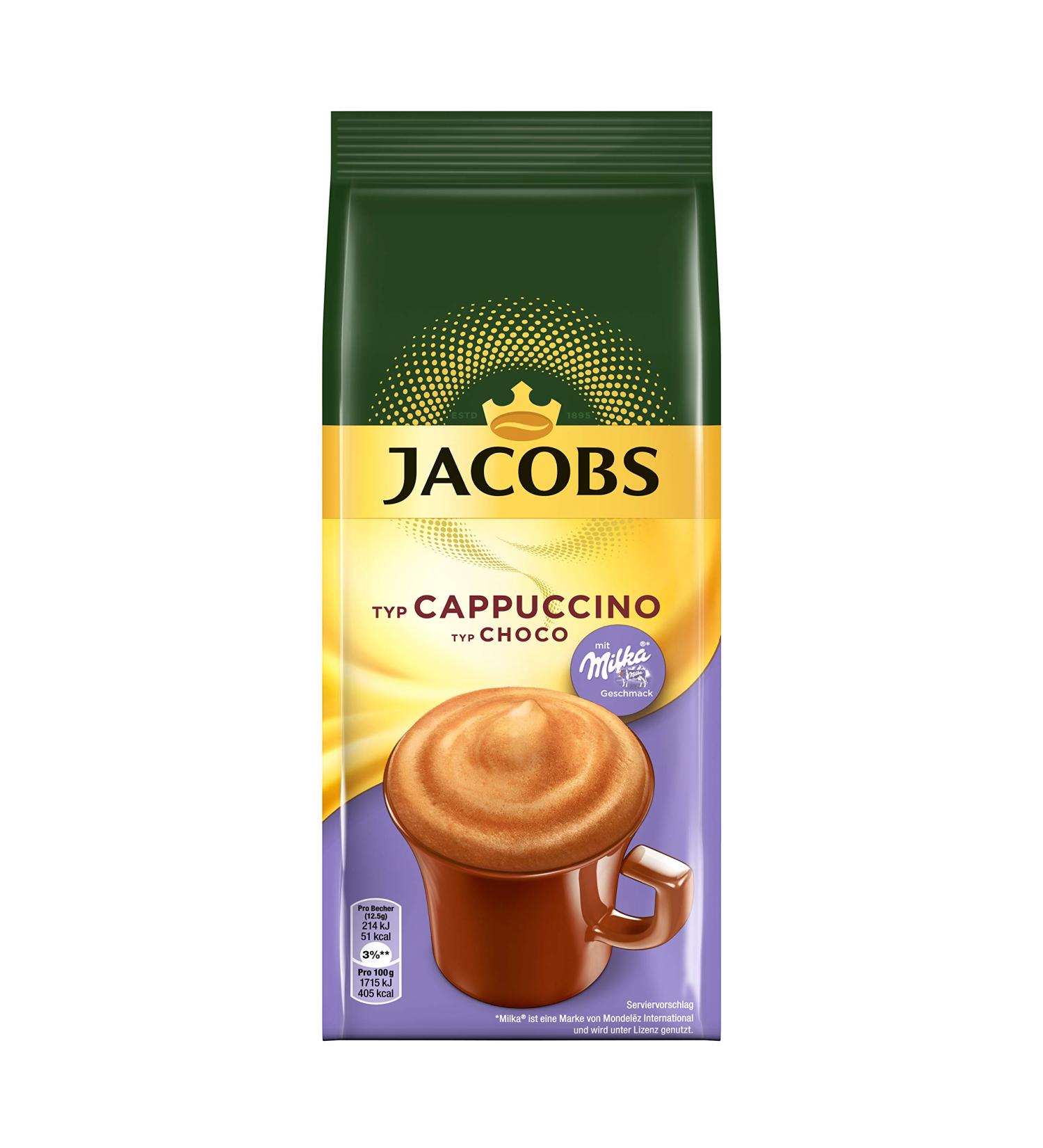 Buy Jacobs Cappuccino Choco 500g Refill Bag - International Shipping on Coffee Speciality - Buy Online on GoSupps.com