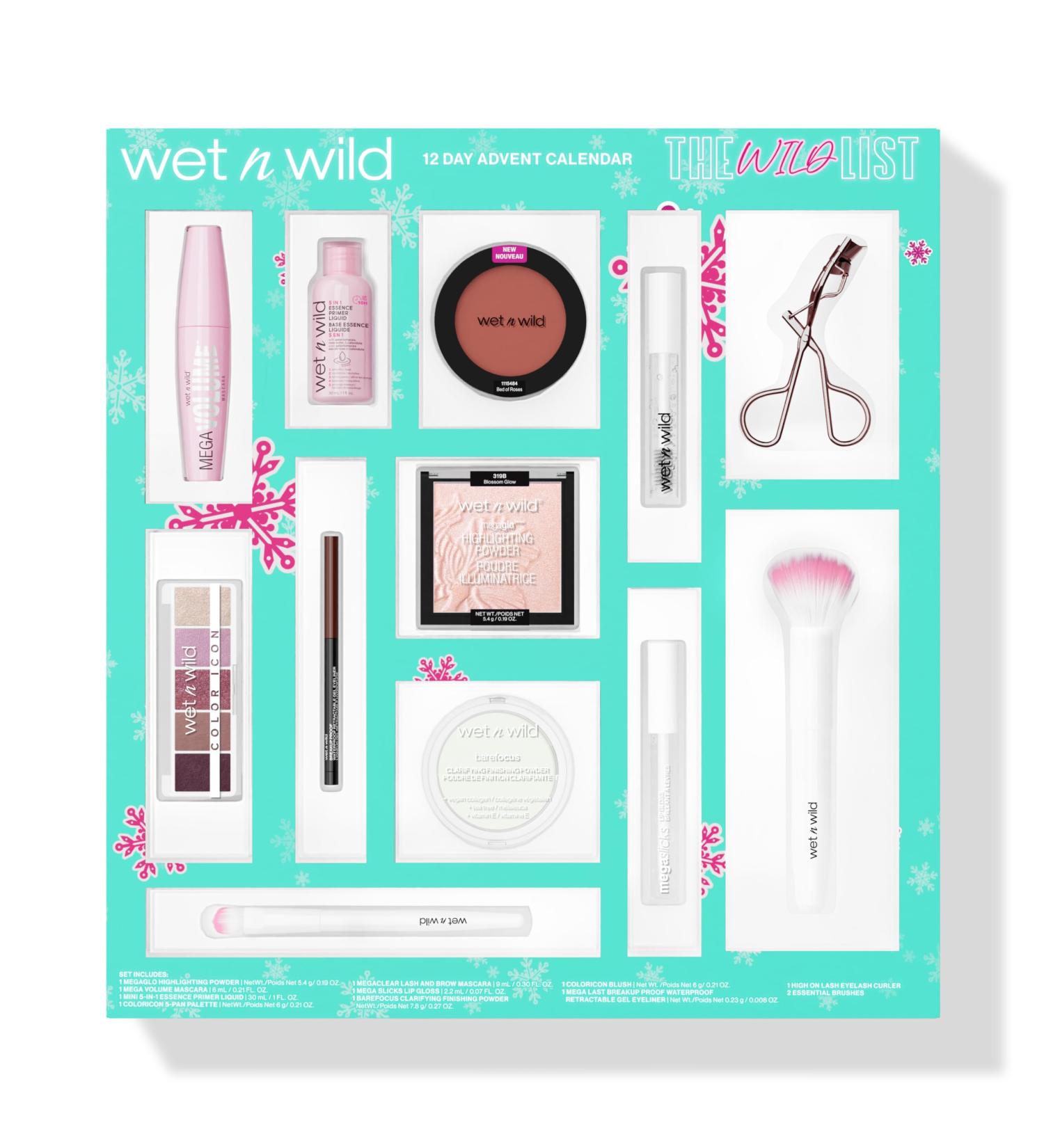 Shop Wet n Wild The Wild List Advent Calendar - 12 Piece Holiday Gift Set | International Shipping Available - Buy Online on GoSupps.com