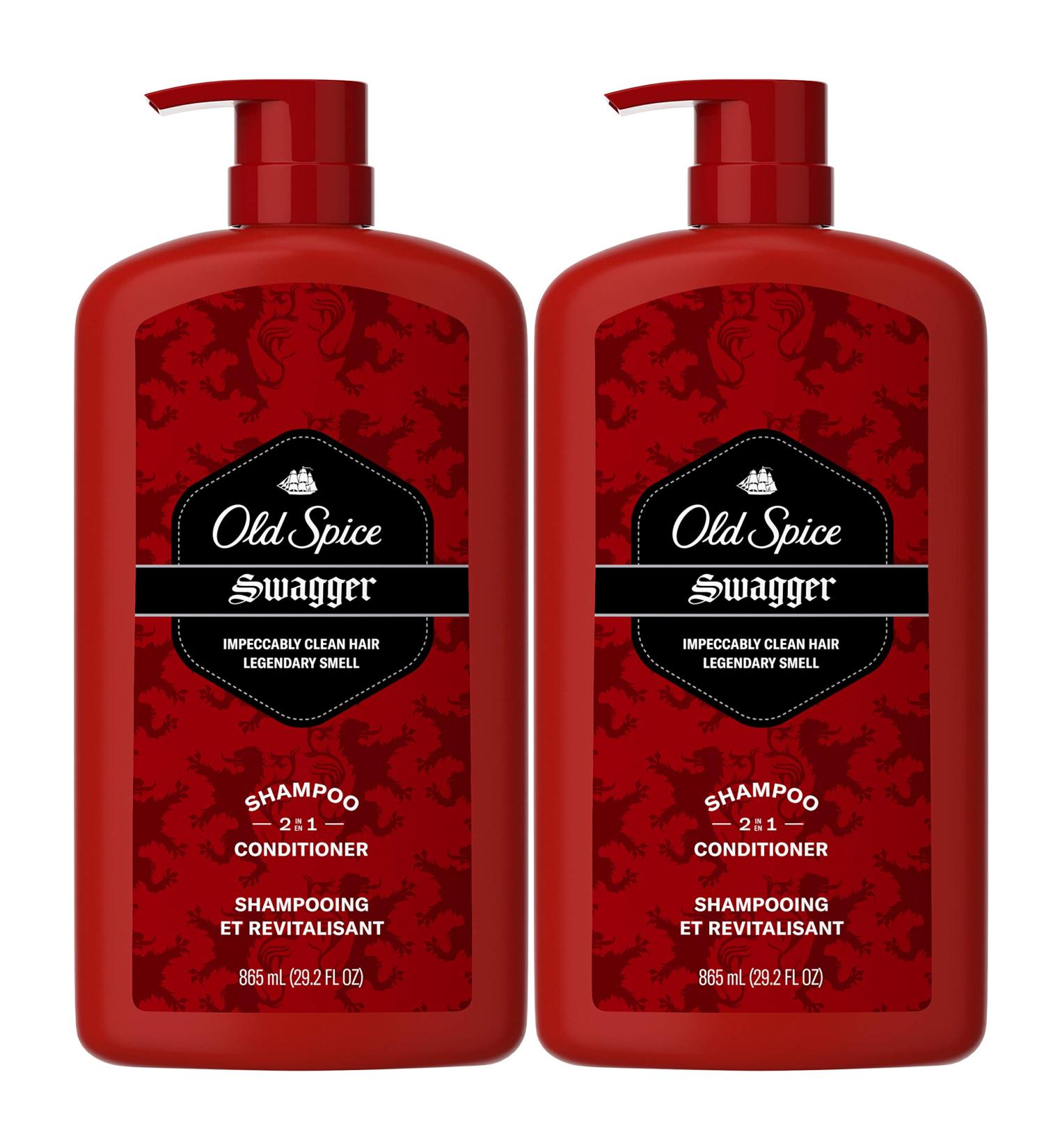 Old Spice Swagger 2-in-1 Shampoo and Conditioner Twin Pack - 29.2 Fl Oz Each - Buy Online on GoSupps.com
