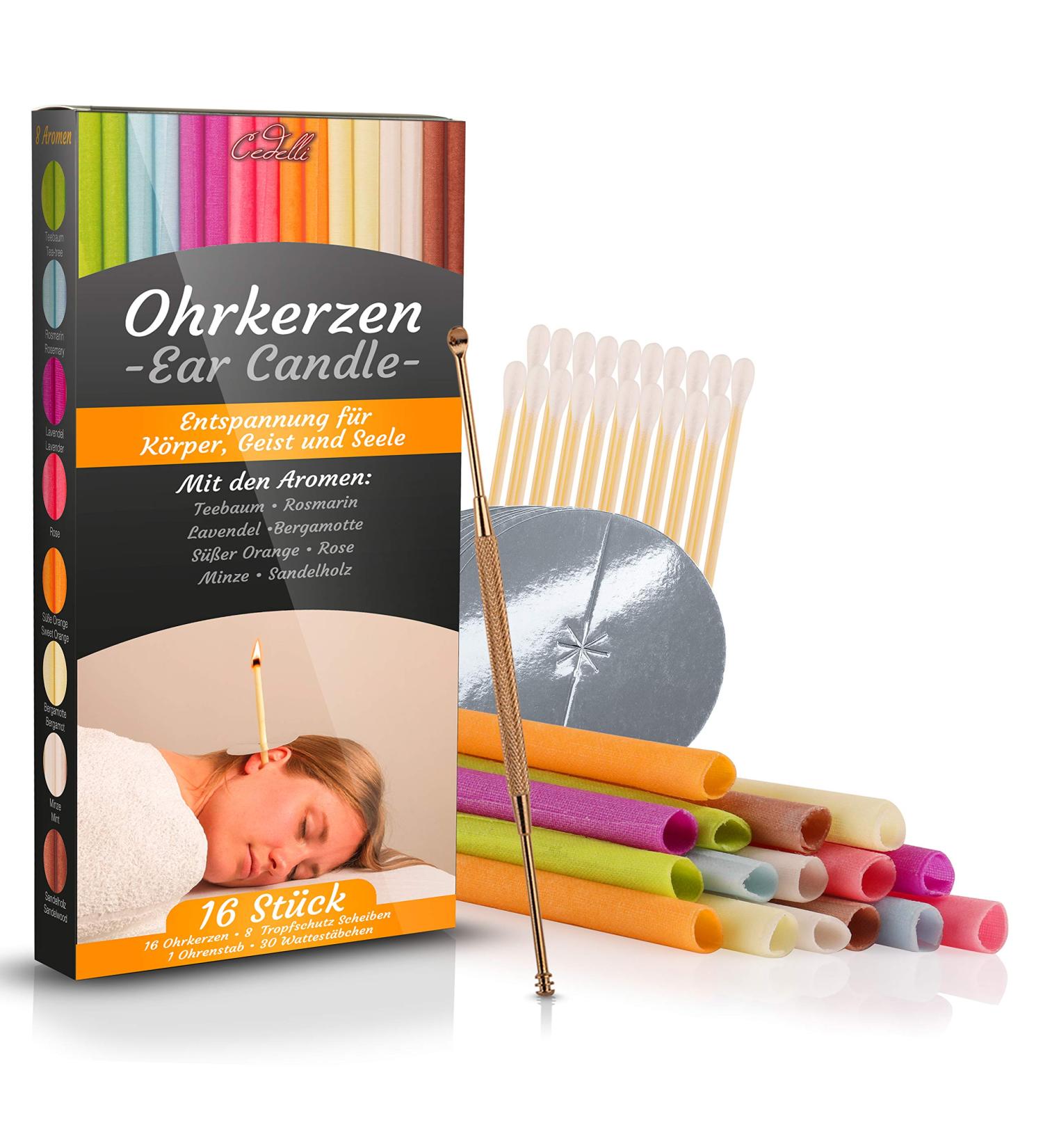 Cedelli 55 Cleaning and Relaxation Set - Ear Candle Kit for Deep Cleaning & Relaxation - Buy Online on GoSupps.com