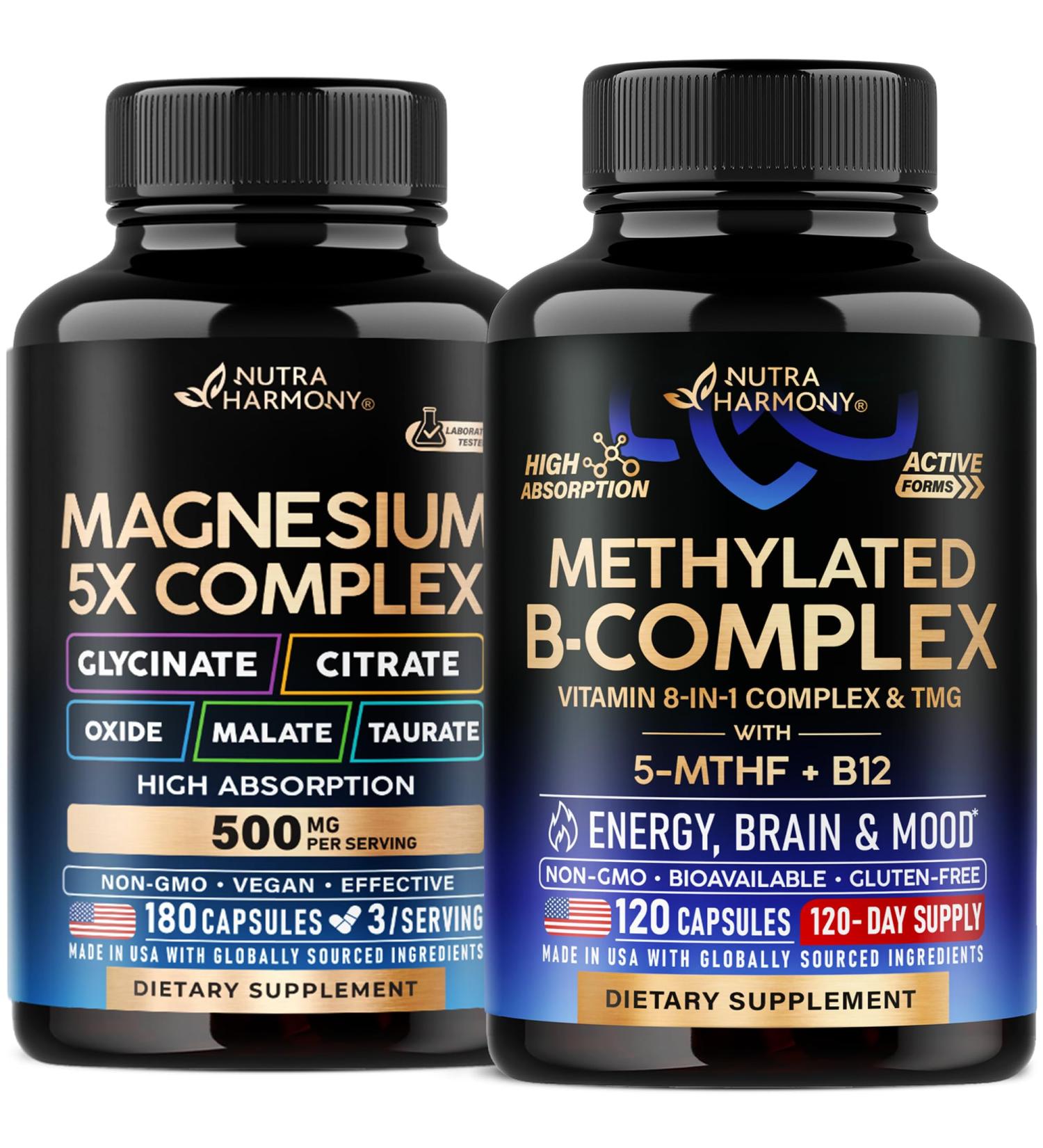Magnesium & Vitamin B Complex Methylated Capsules
