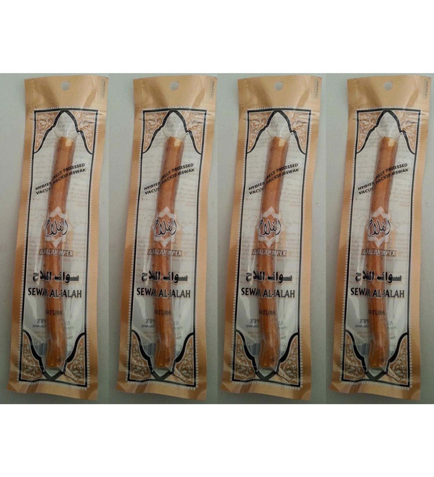 Set of 2 3 4 or 5 Islamic Miswak Natual Toothbursh/Siwak/Arak PEELU/Miswak Sticks/Chewing Stick/Salvadora Persica (Set of 4) - Buy Online on GoSupps.com