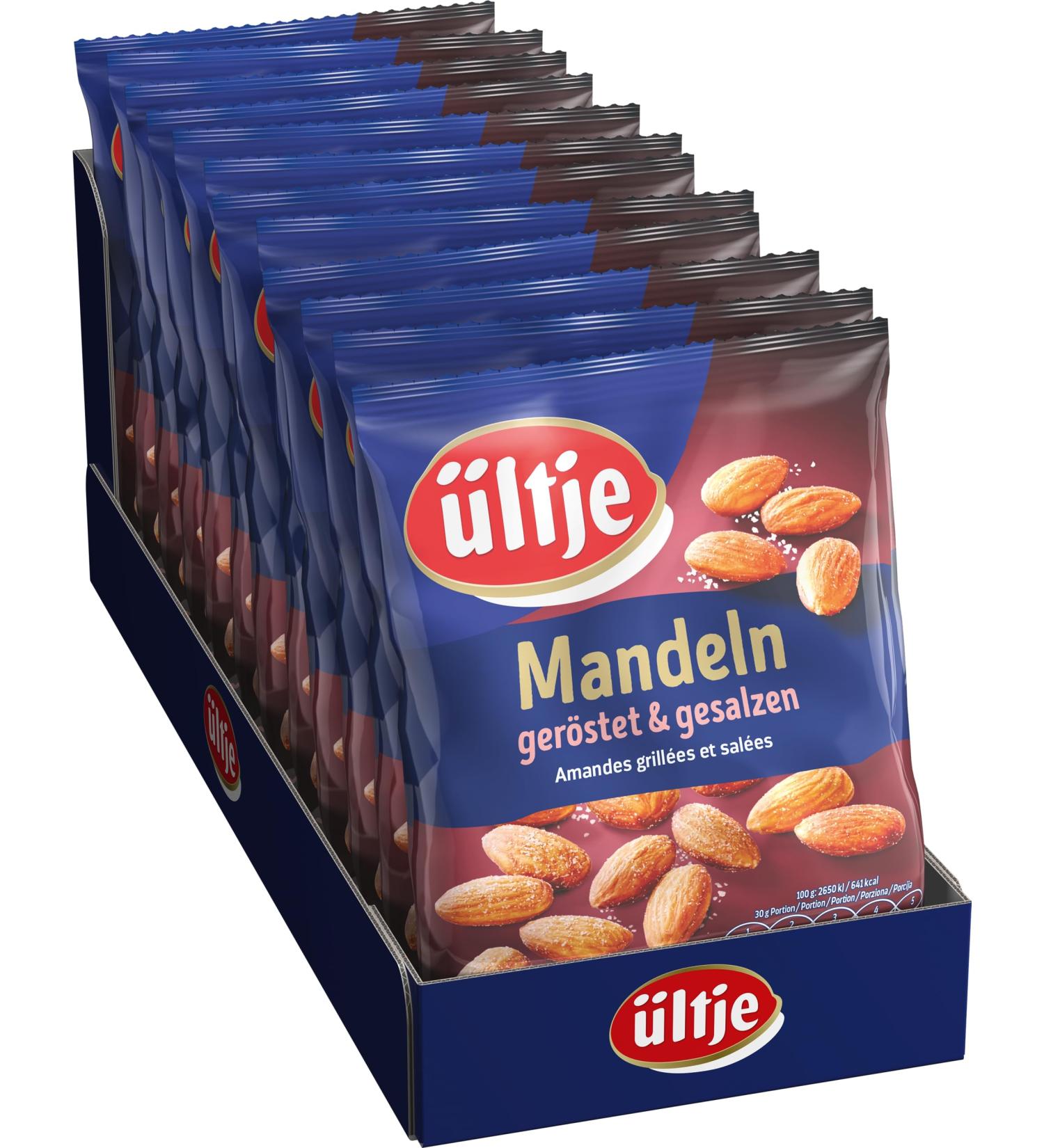  ltje Roasted & Salted Almonds - Pack of 12 (150g Each) | Premium Quality International Shipping - Buy Online on GoSupps.com