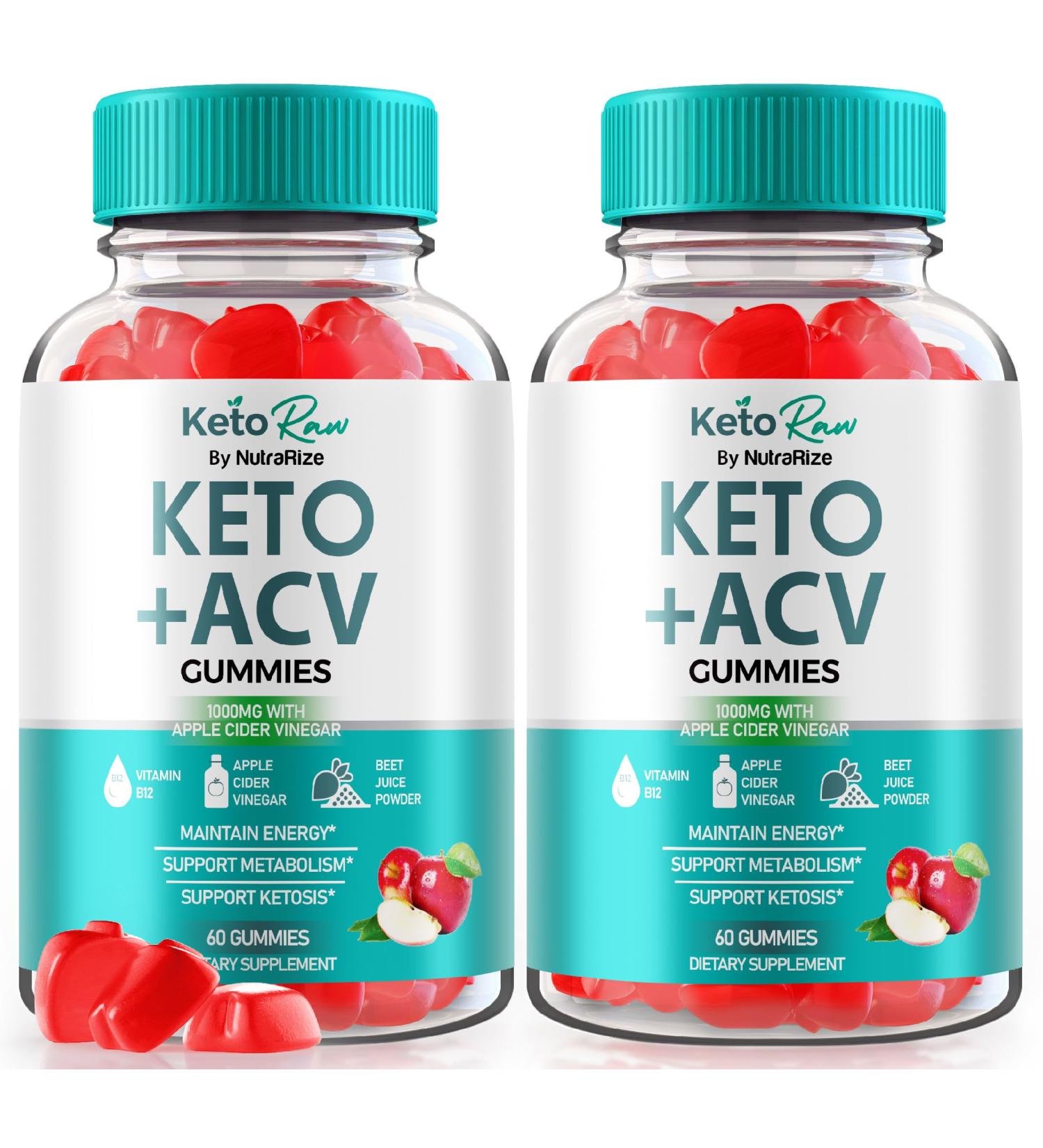 Keto Raw ACV Gummies (2 Pack) - All Natural Apple Cider Vinegar Supplement - Advanced Keto Formula - 120 Gummies - Top Reviews - Buy Online on GoSupps.com