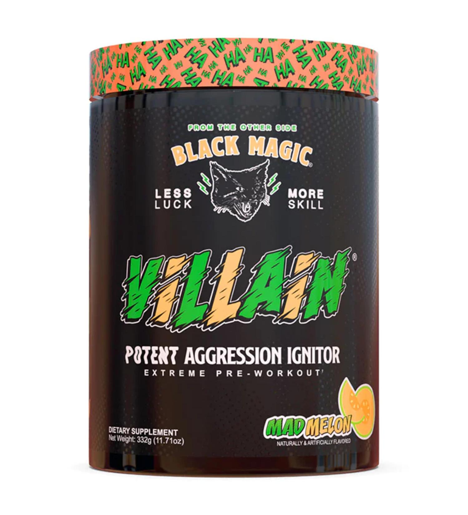 Black Magic Supply Villain High-Stim Nootropic Pre-Workout - Beta-Alanine L-Tyrosine & Caffeine - Pump & Focus - 25 Servings (Mad Melon)