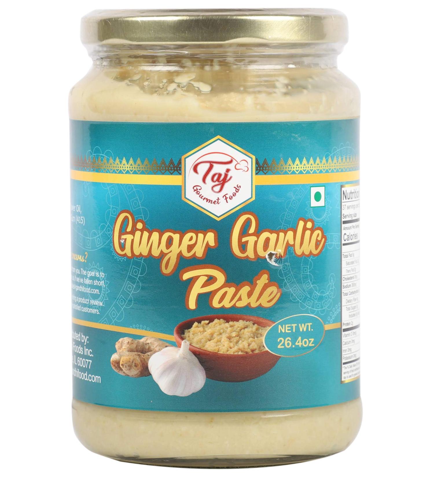 Taj Premium Ginger Garlic Paste 750g - Cooking Paste for Authentic Flavors - Buy Online on GoSupps.com
