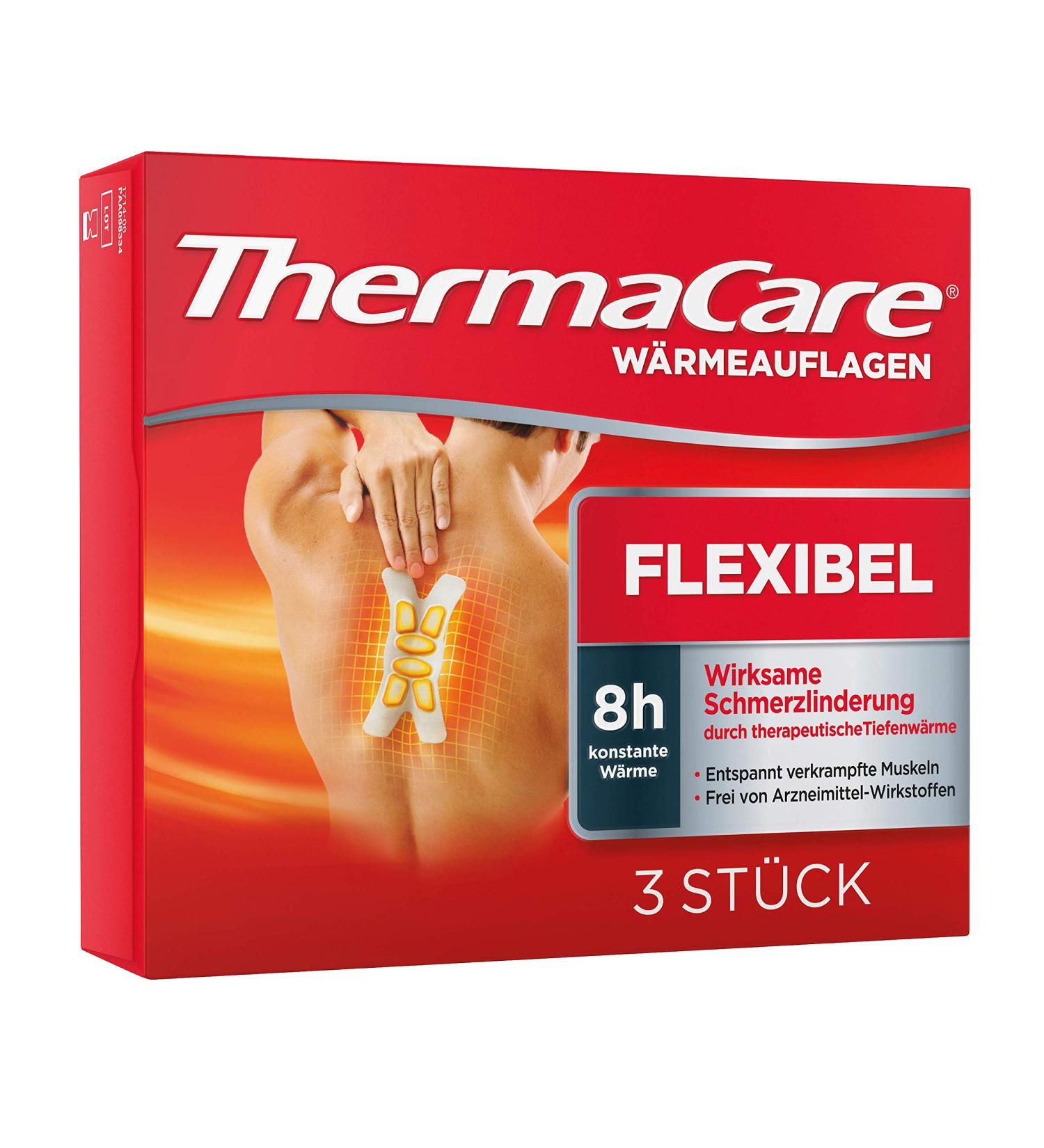 ThermaCare Flexible Heat Pads for Neck Shoulder Back & Lumbar - Pack of 3 | International Shipping Available - Buy Online on GoSupps.com