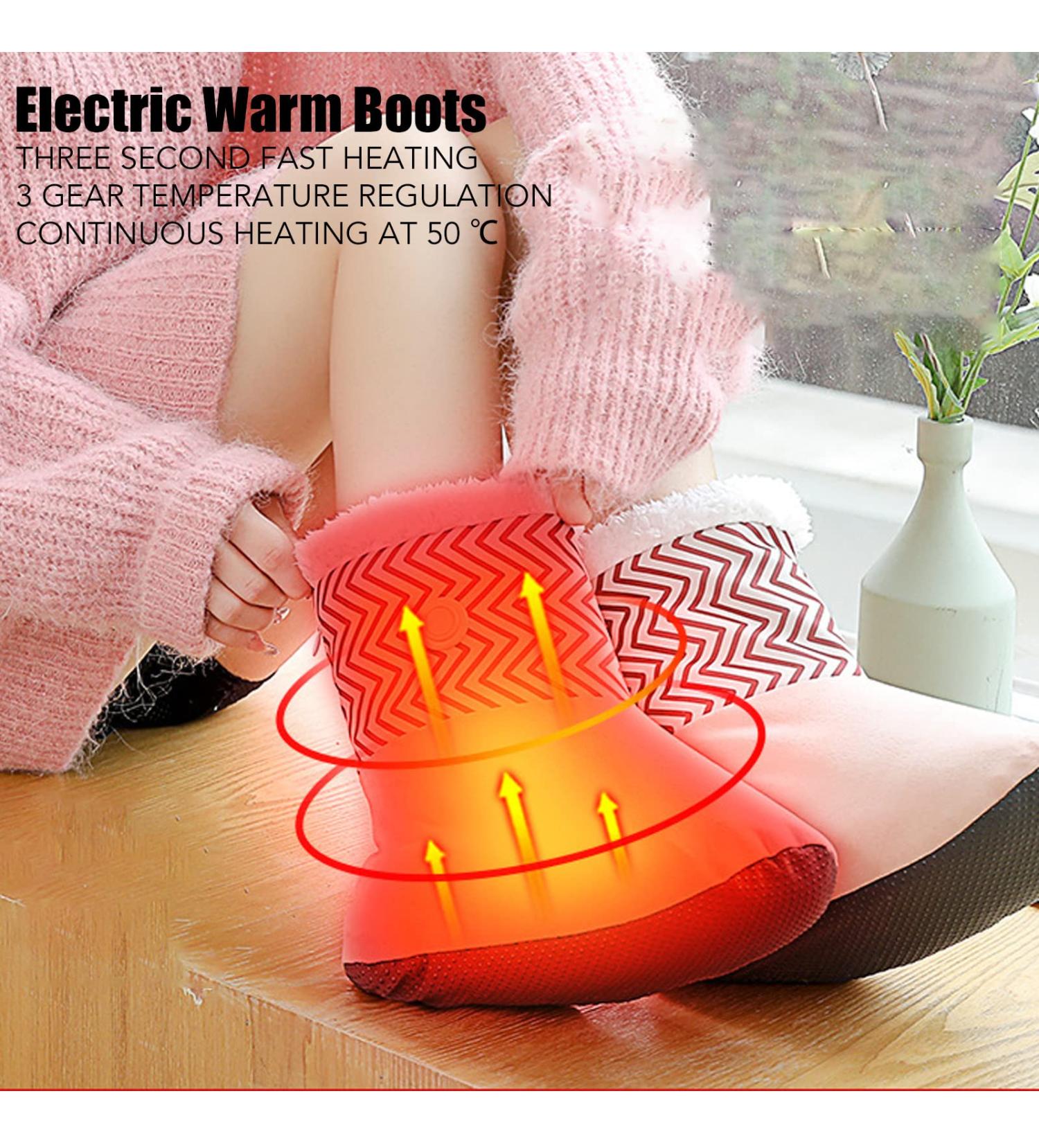 2 Pack Electrical Heating Boots - Fast Carbon Fiber Foot Warmer | Comfortable Non-Slip Hand & Foot Warmer - Buy Online on GoSupps.com