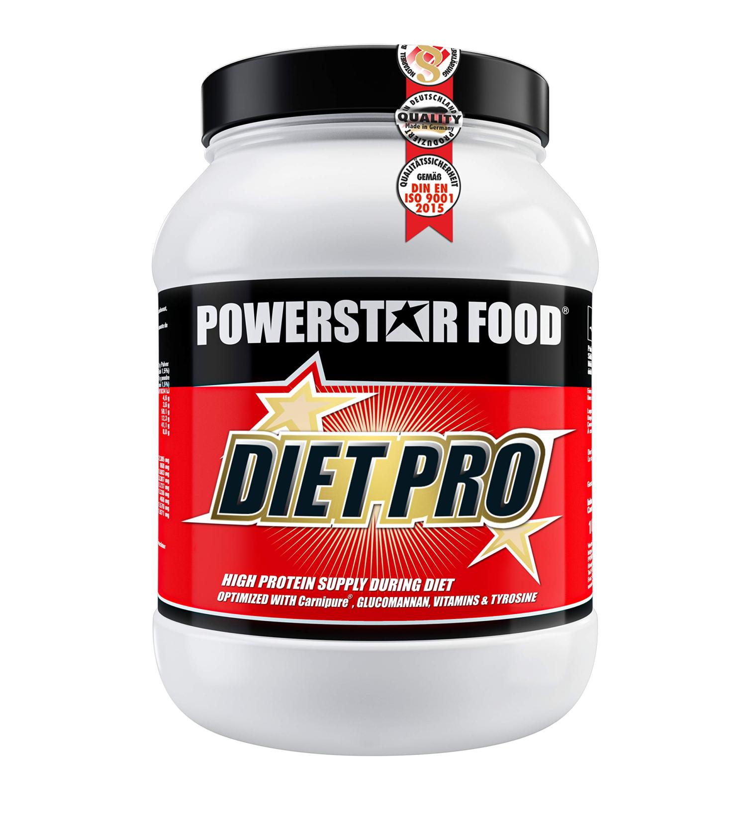 PROTEIN DIET SHAKE - Protein diet without muscle loss - Satisfying protein shake - less hunger - with glucomannan, tyrosine and carnitine (Vanilla)