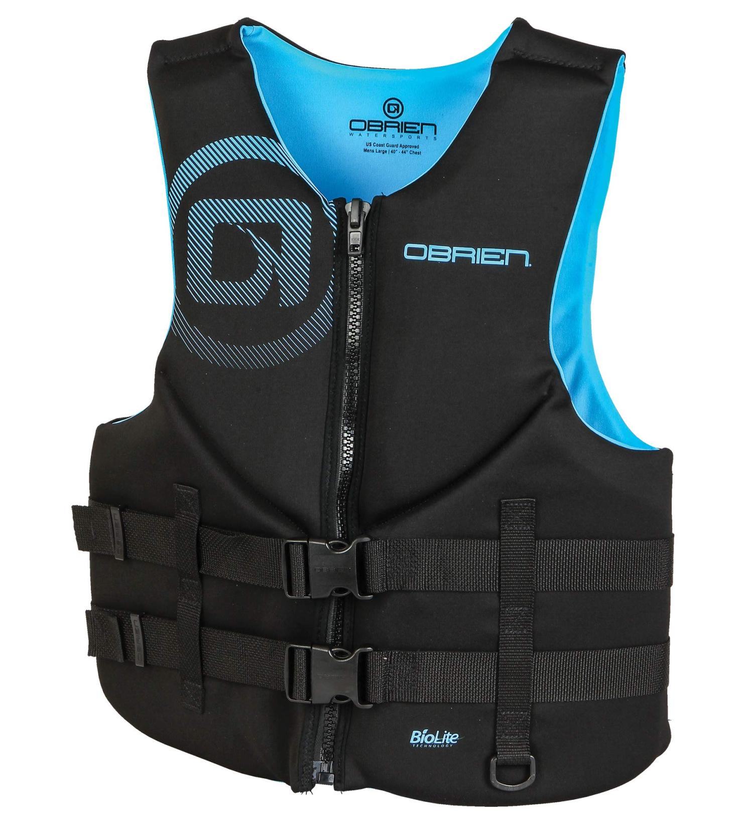 O'Brien Mens Neoprene Life Jacket X-Large - Cyan - Buy Online on GoSupps.com