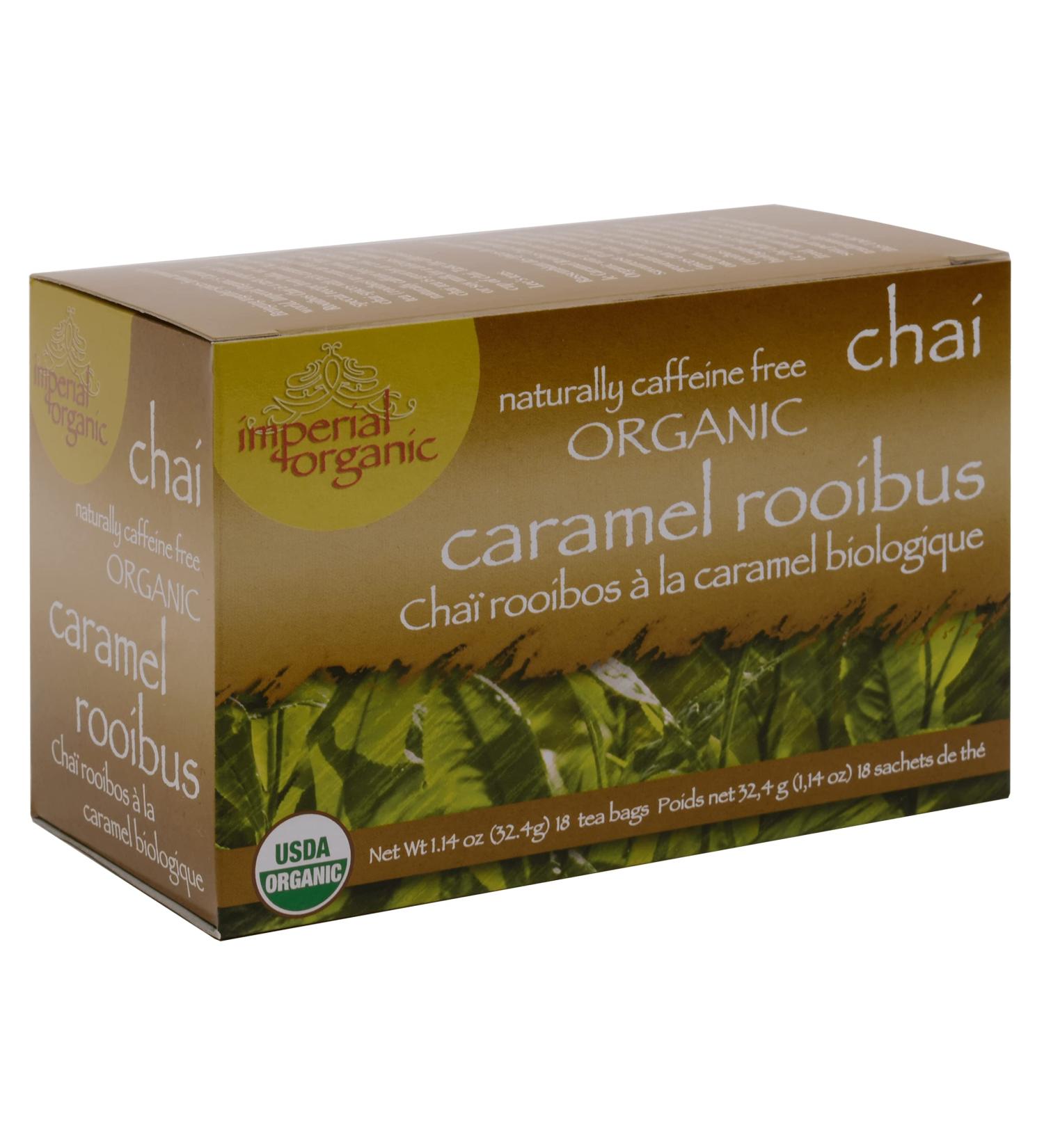 imperial organic Organic Chai Tea Caramel Rooibus Naturally Caffeine-Free 18-pack - Buy Online on GoSupps.com