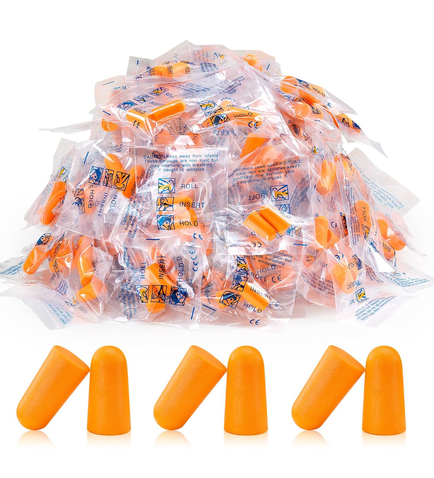 50 Pairs Soft Foam Earplugs for Noise Canceling - Ideal for Sleep, Work, Snoring, Construction - Reduces Loud Sounds - 50 Count - Buy Online on GoSupps.com