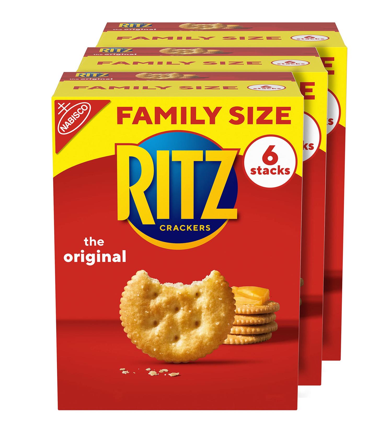 RITZ Original Crackers Family Size - 3 Boxes | Delicious Snack for the Whole Family - Buy Online on GoSupps.com