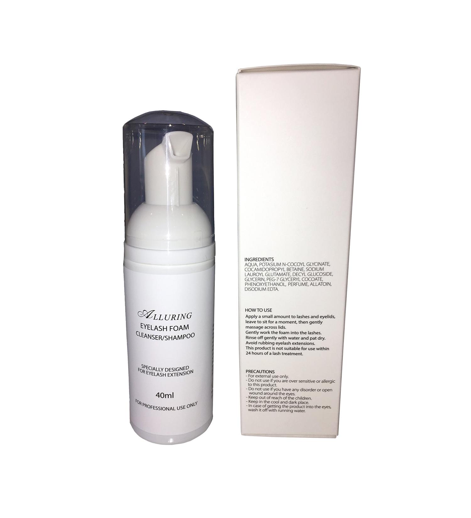 Alluring Eyelash Foam Cleanser for Eyelash Extensions