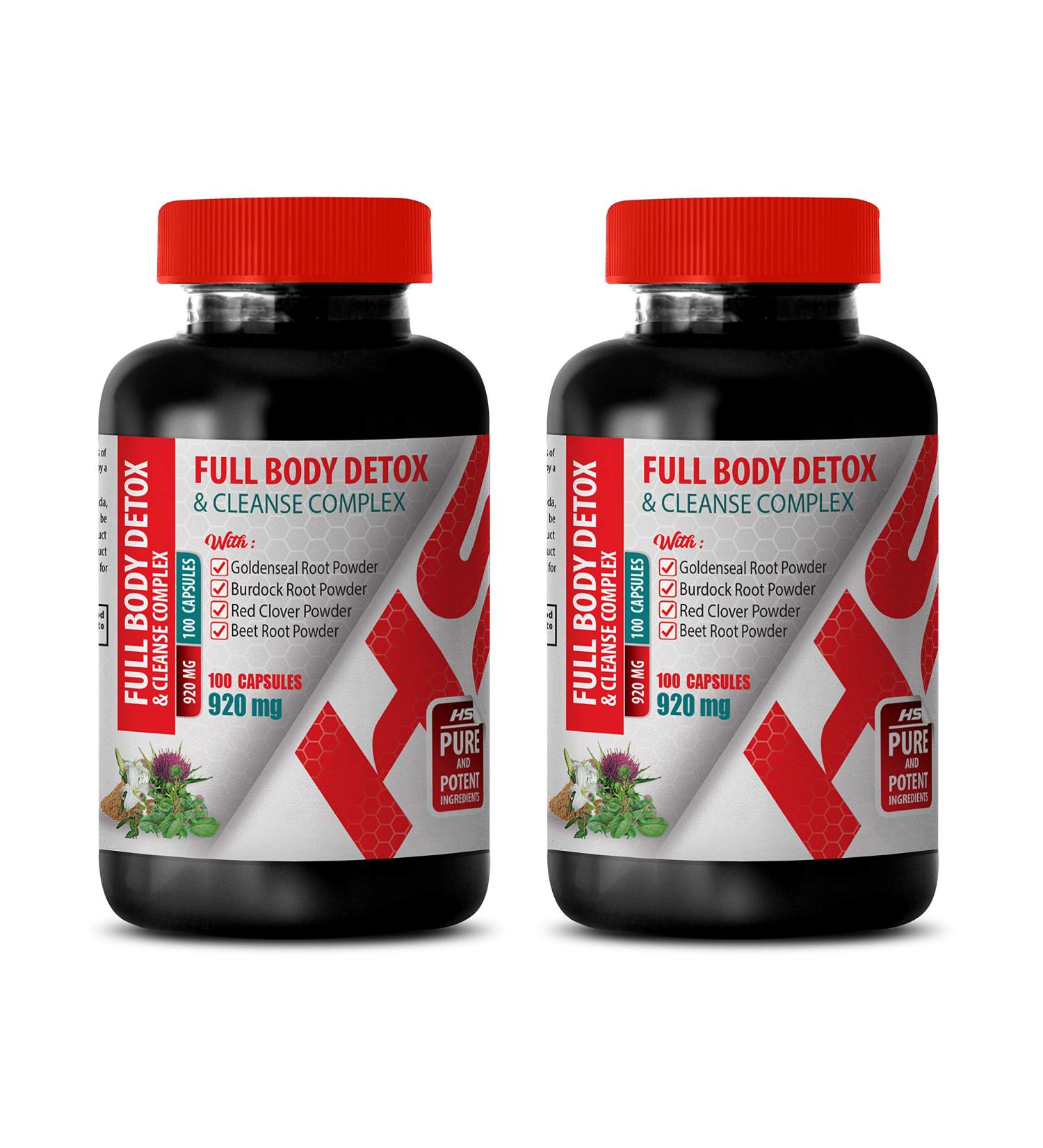 Cardiovascular Support Supplement - 920 MG Full Body Detox & Cleanse With Milk Thistle - 200 Capsules (2 Bottles) - Shop Internationally - Buy Online on GoSupps.com