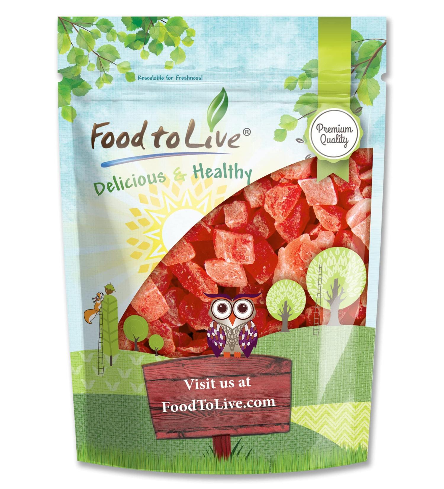 Buy Food to Live Dried Diced Papaya - 2 lbs | Kosher Vegan Unsulfured | Bulk Sweetened Fruit - Buy Online on GoSupps.com