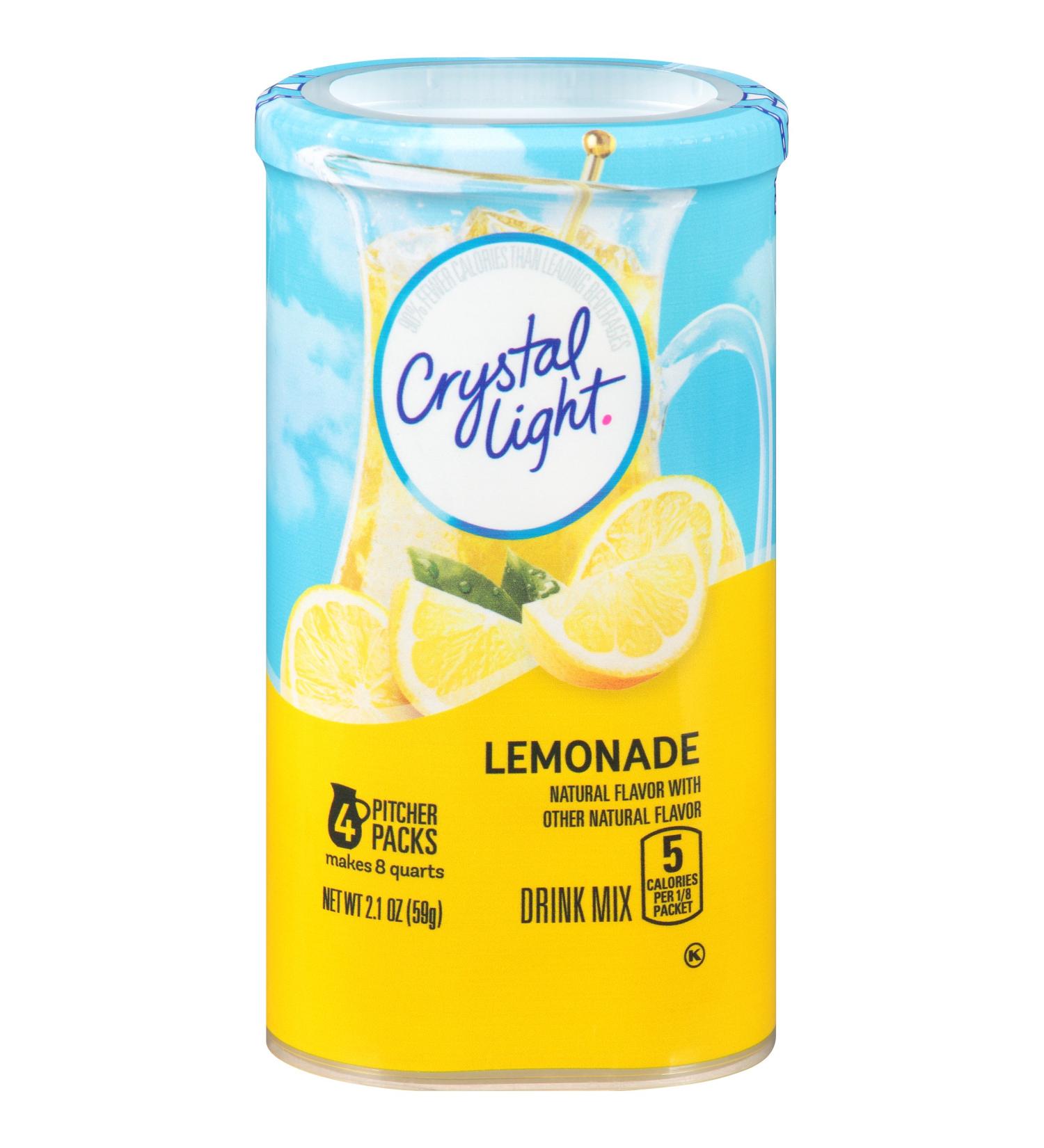 Crystal Light Lemonade Drink Mix (8-Quart)  2.1-Ounce Canisters (Pack of 4) - Buy Online on GoSupps.com