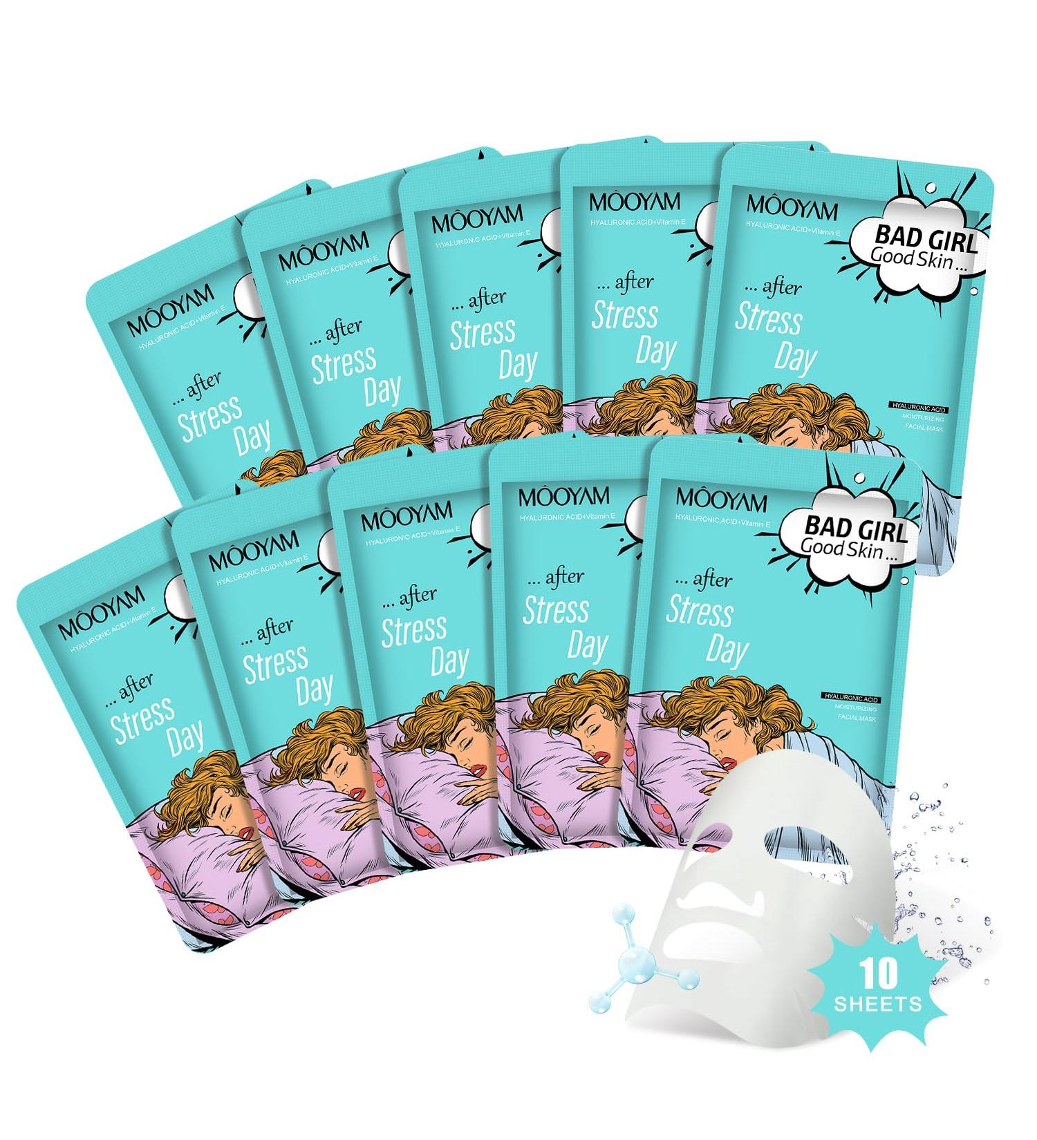 Sheet Mask Nourishing Moisturising Hyaluronic Acid Mask Skincare Korea Cosmetics Mask Ingredients For all skin types (Hyaluronic acid) - Buy Online on GoSupps.com