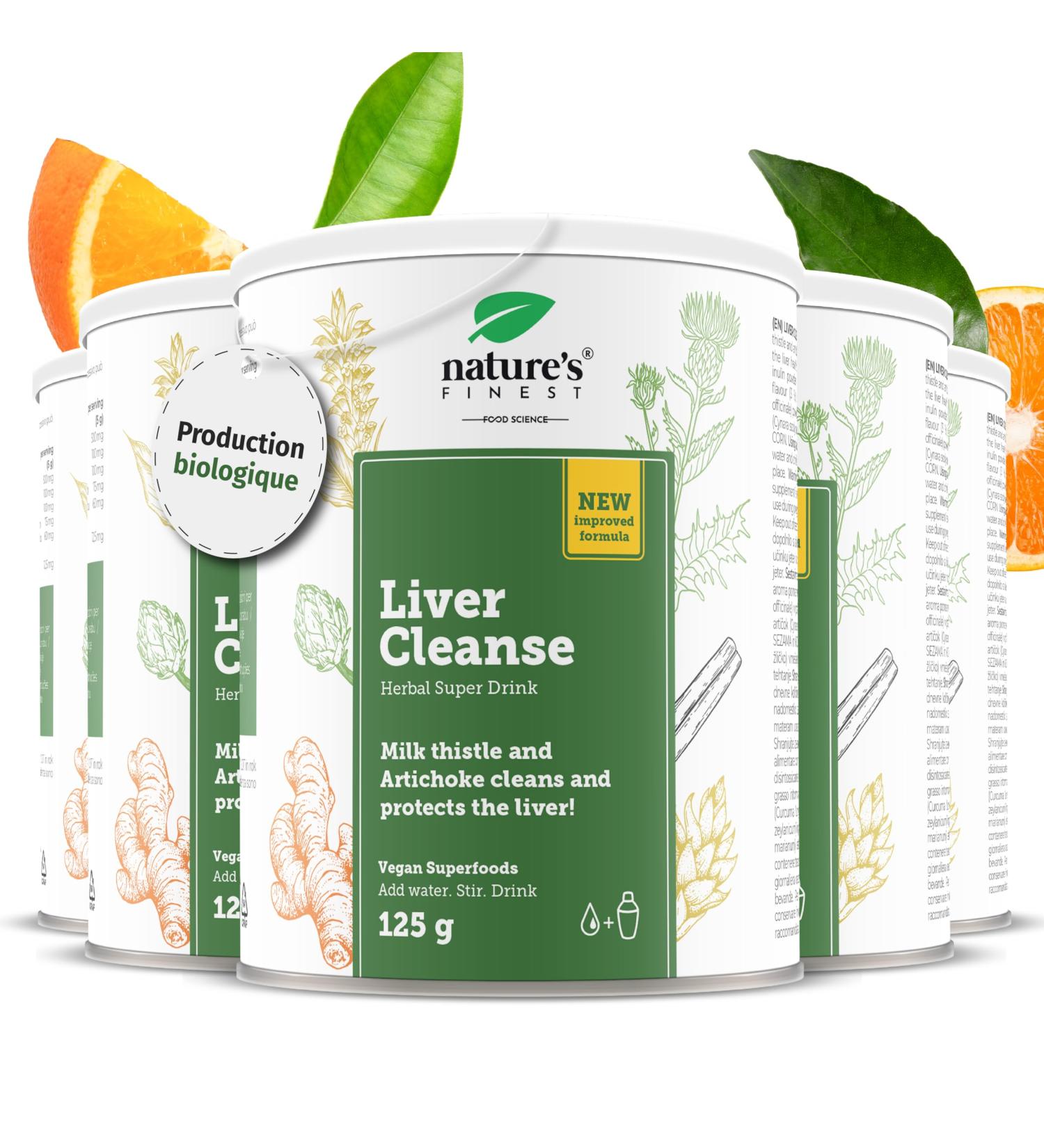 Nature's Finest Liver Cleanse Powder 125g | Natural Blend of 4 Superfoods for Liver Cleanse Suitable for Vegans and Vegetarians (5) - Buy Online on GoSupps.com