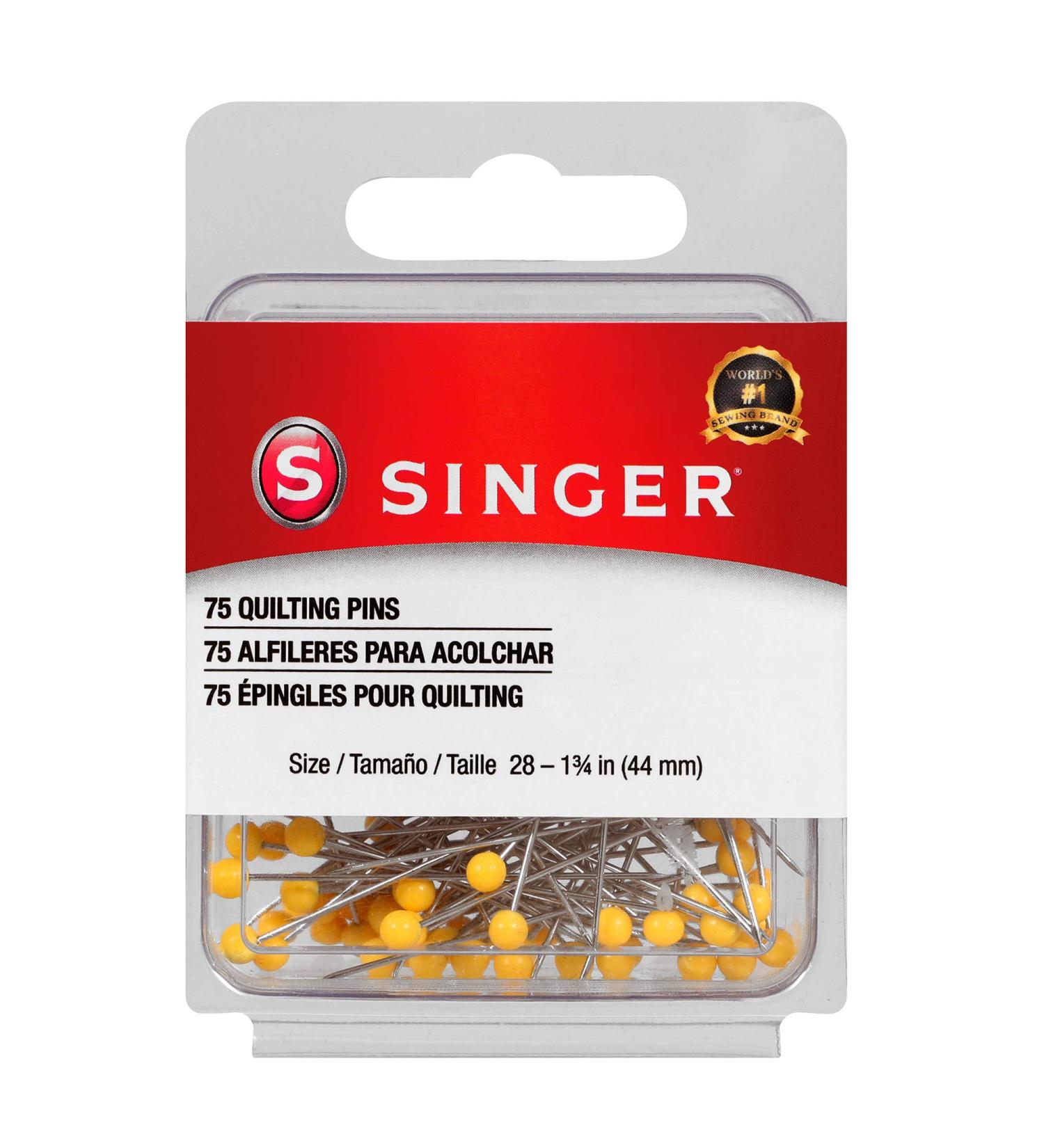SINGER 00351 Quilting Pins 75-Count - Ball Head Sewing Pins for Quilting Projects - Buy Online on GoSupps.com