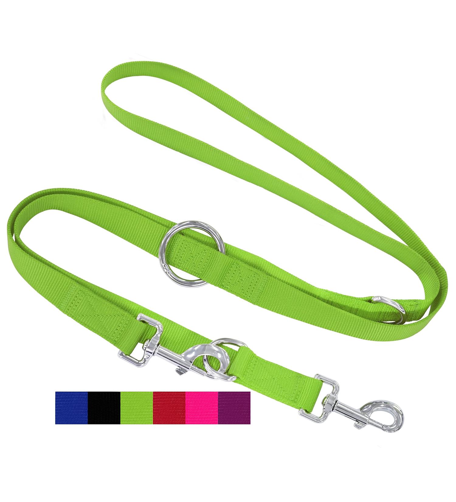 Premium 3-Way Adjustable Dog Leash - 2m Nylon for All Sizes | Multicolor Options | Durable & Versatile - Ideal for Dogs & Puppies - Shop Now! - Buy Online on GoSupps.com