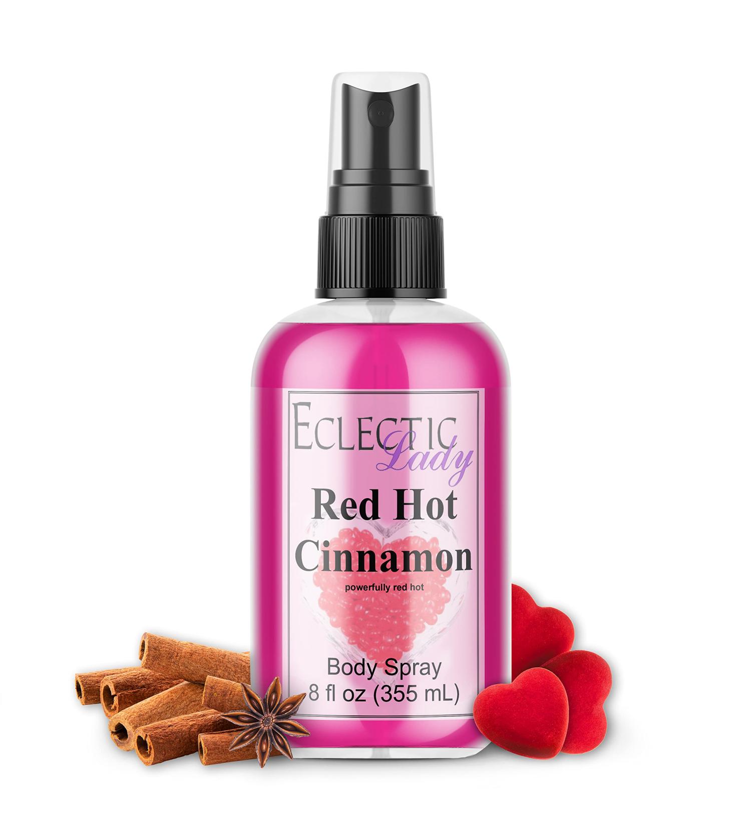 Eclectic Lady Red Hot Cinnamon Body Spray - 8 oz Handcrafted in USA Paraben Free Moisturizing Fragrance for Women Regular Strength 8 Fl Oz (Pack of 1) - Buy Online on GoSupps.com
